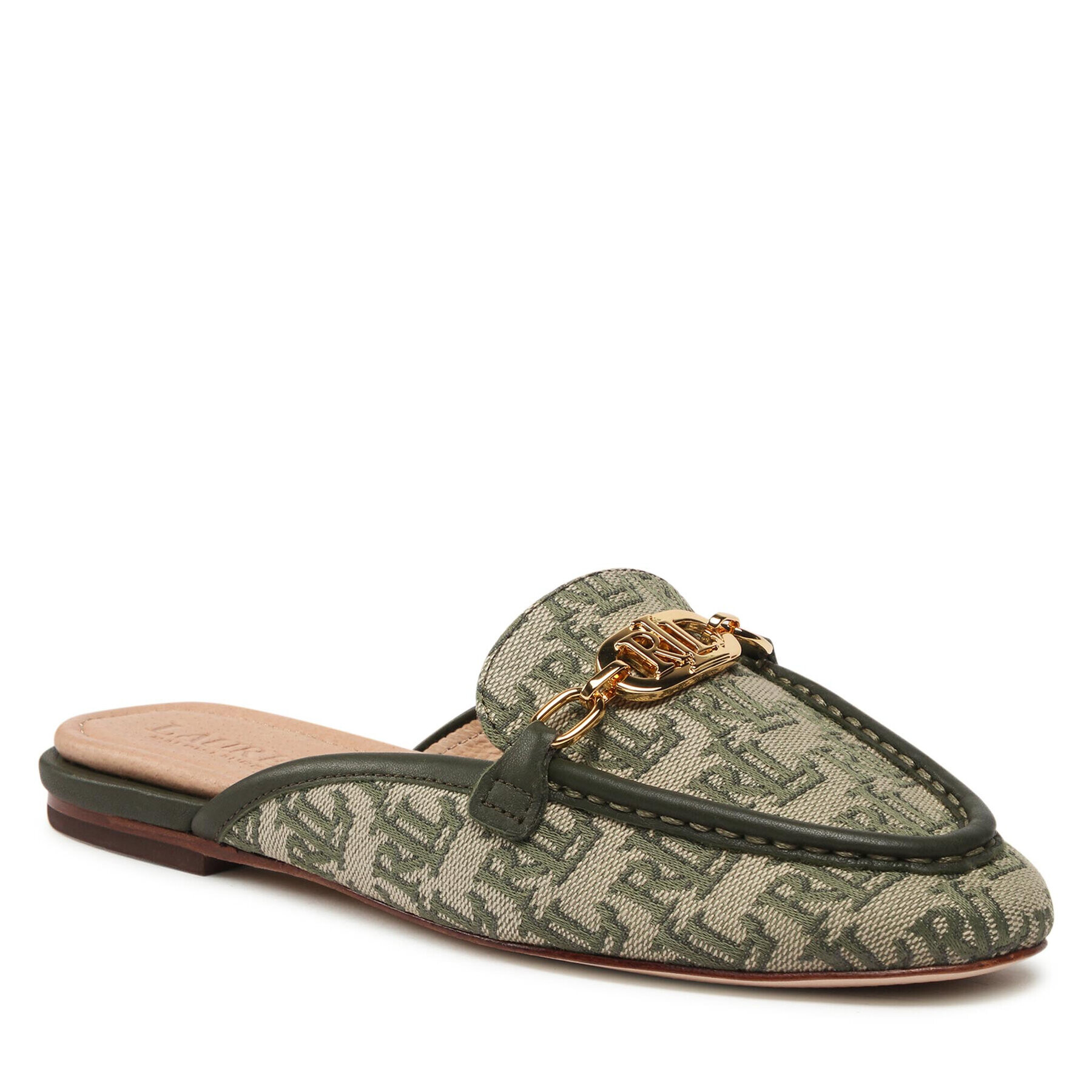 Lauren Ralph Lauren Șlapi Averi Mule 2 802886468001 Verde - Pled.ro