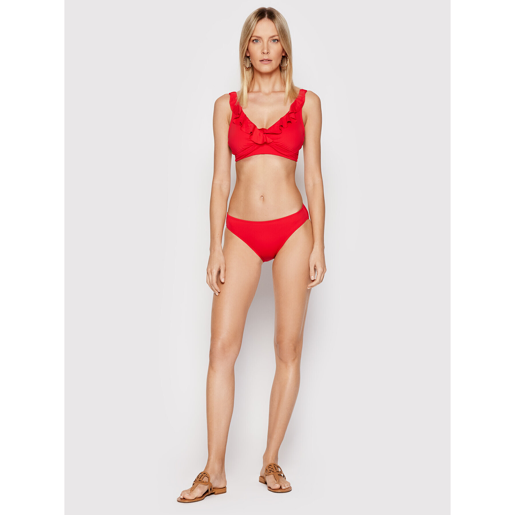 Lauren Ralph Lauren Bikini partea de jos 20101050 Roșu - Pled.ro