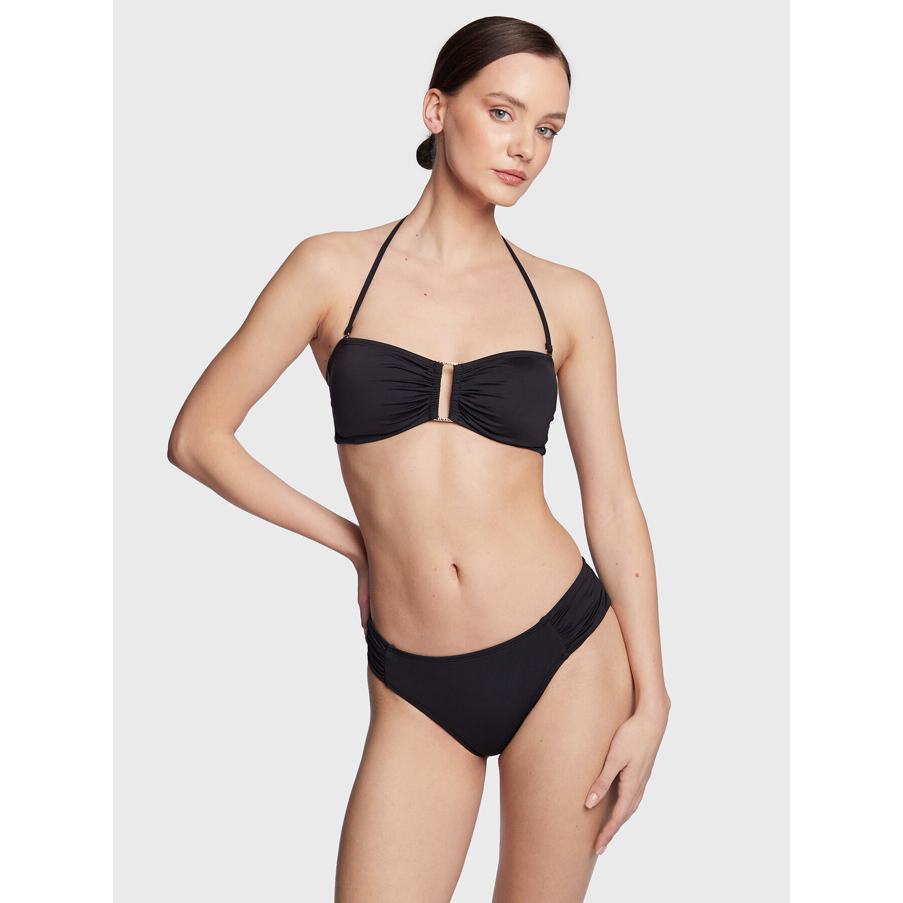 Lauren Ralph Lauren Bikini partea de jos 20101150 Negru - Pled.ro