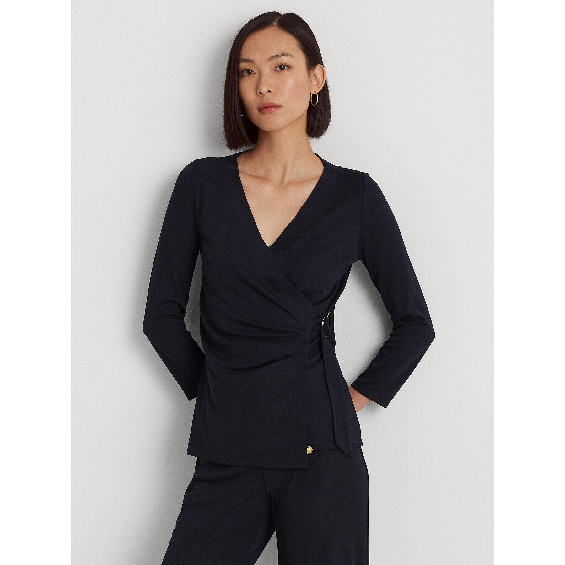 Lauren Ralph Lauren Bluză 200889081010 Bleumarin Slim Fit - Pled.ro