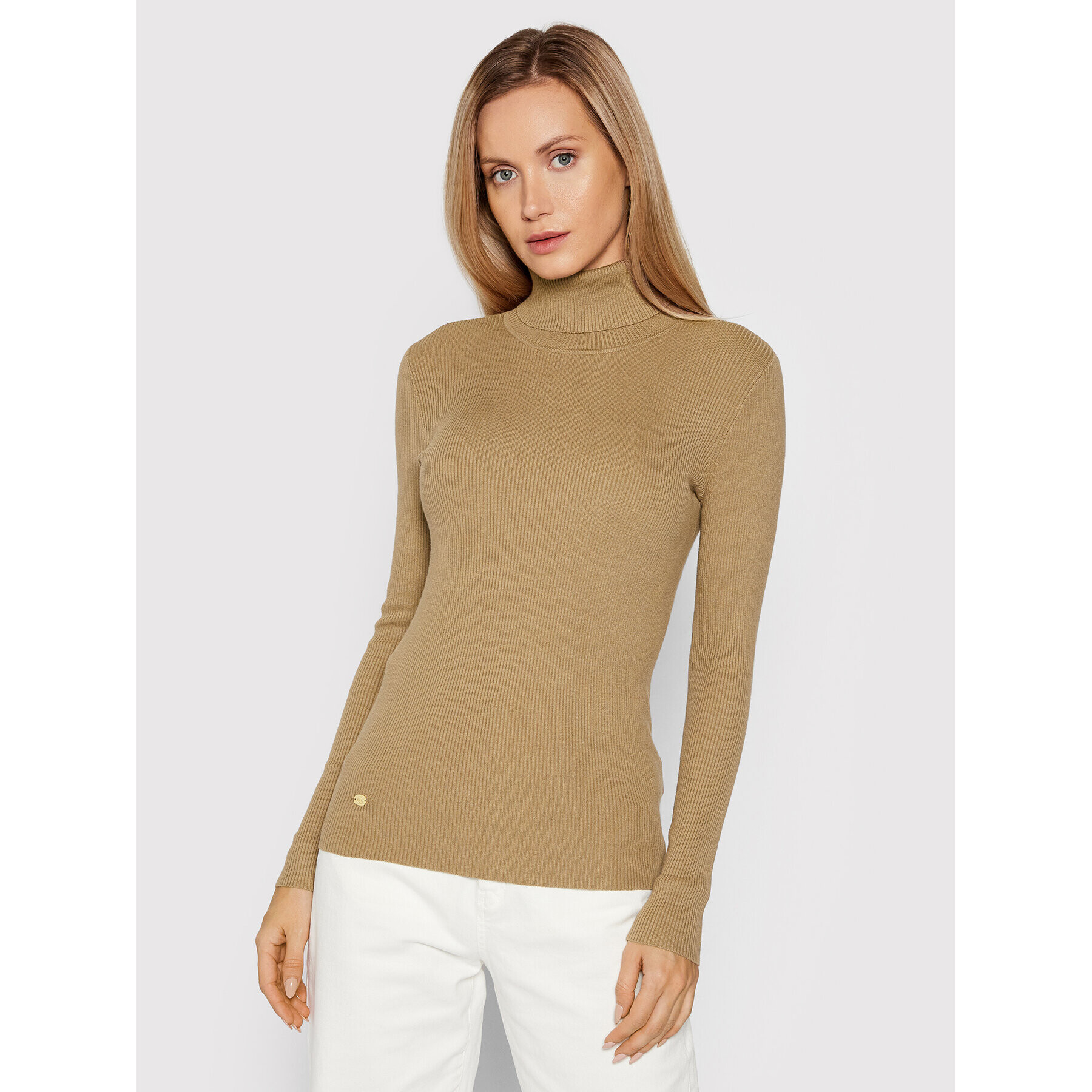 Lauren Ralph Lauren Bluză cu gât Turtle Neck 200643398041 Maro Slim Fit - Pled.ro