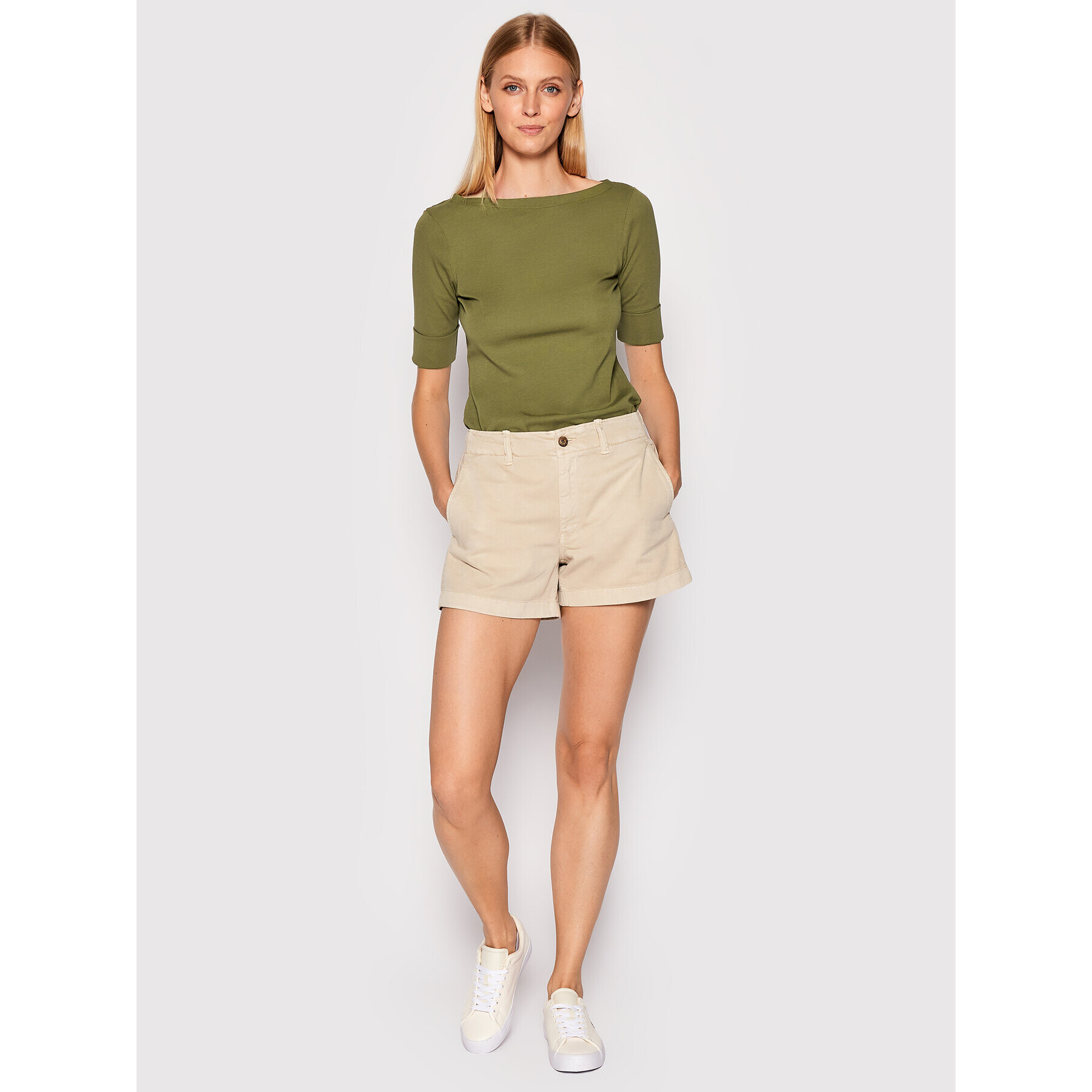 Lauren Ralph Lauren Bluză 200654963140 Verde Regular Fit - Pled.ro