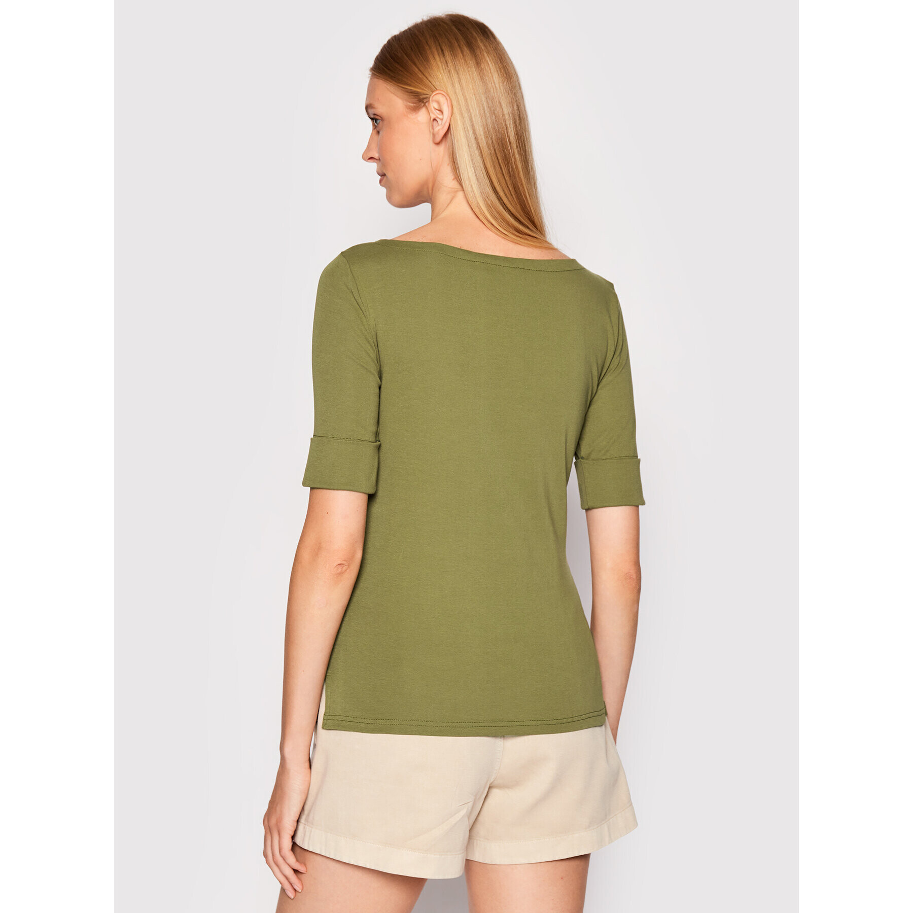 Lauren Ralph Lauren Bluză 200654963140 Verde Regular Fit - Pled.ro