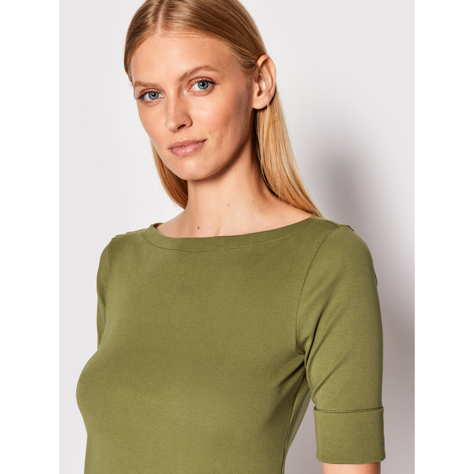 Lauren Ralph Lauren Bluză 200654963140 Verde Regular Fit - Pled.ro