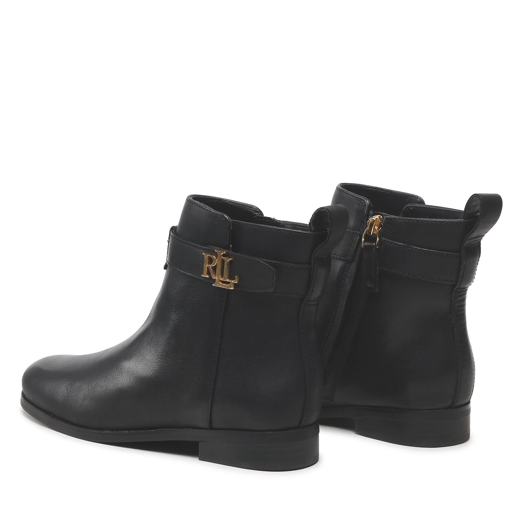 Lauren Ralph Lauren Botine Briele 802882390002 Negru - Pled.ro