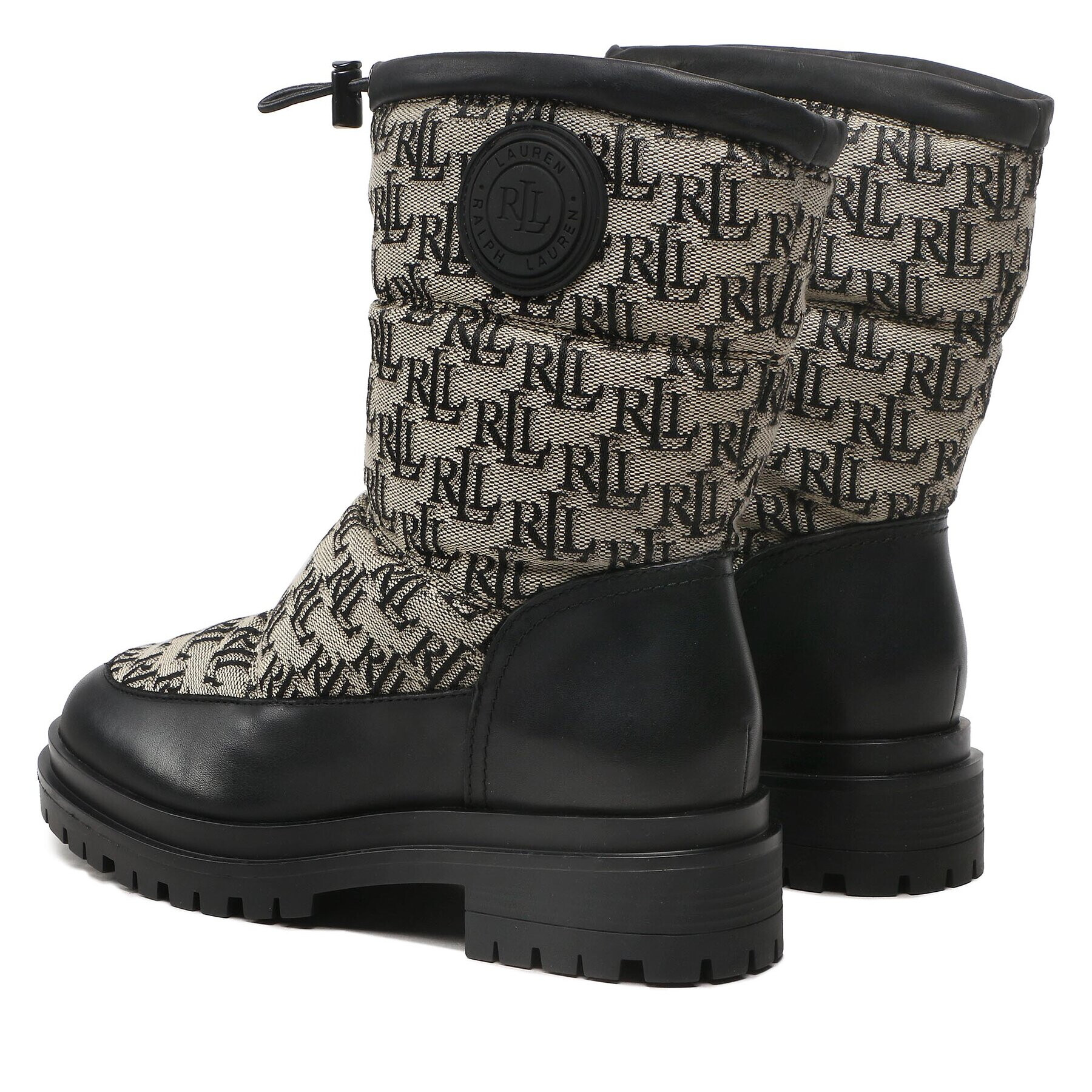 Lauren Ralph Lauren Botine Coree 802882382001 Negru - Pled.ro