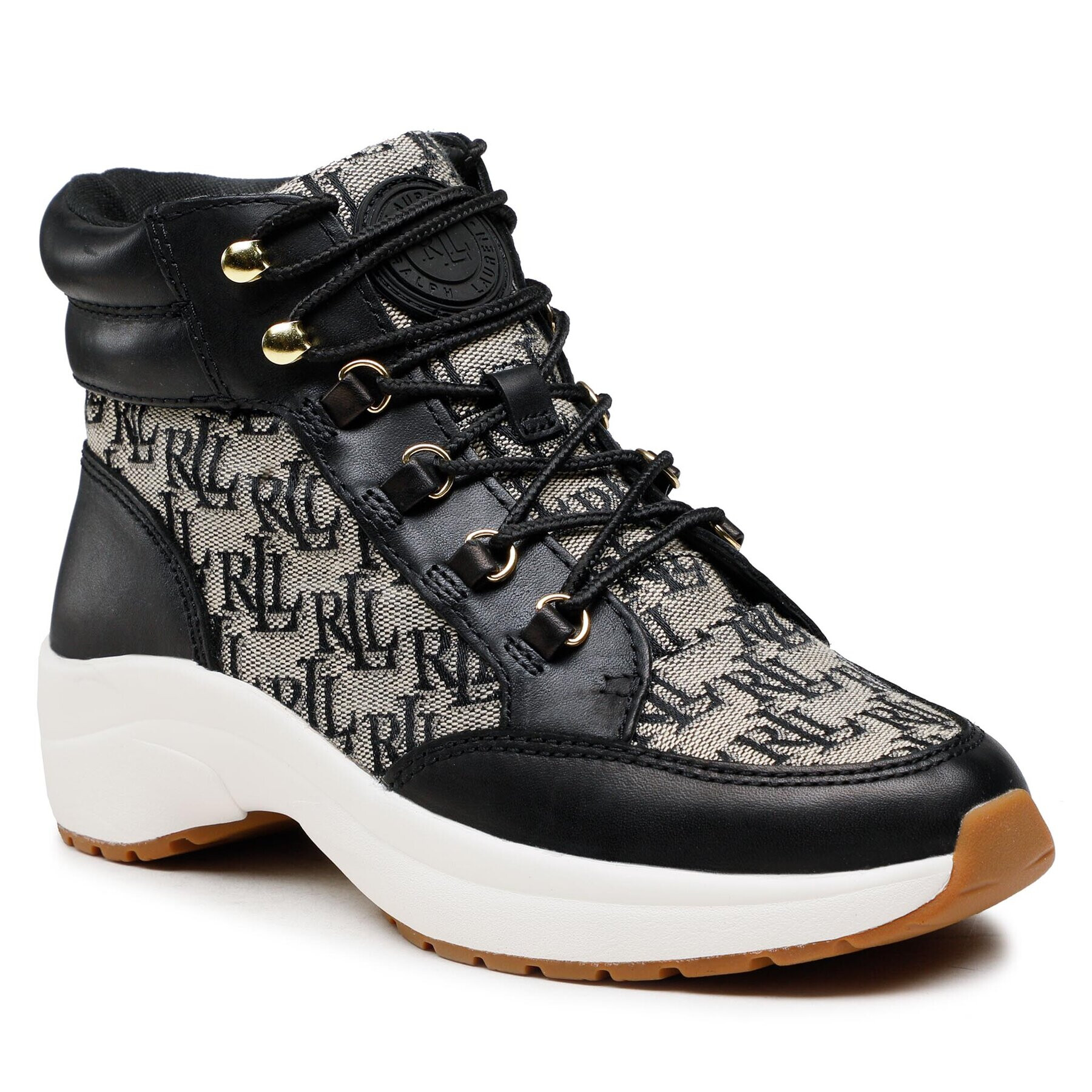 Lauren Ralph Lauren Botine Rylee Hiker 802882618001 Negru - Pled.ro