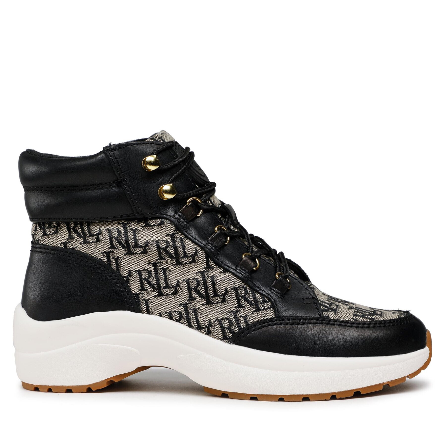 Lauren Ralph Lauren Botine Rylee Hiker 802882618001 Negru - Pled.ro