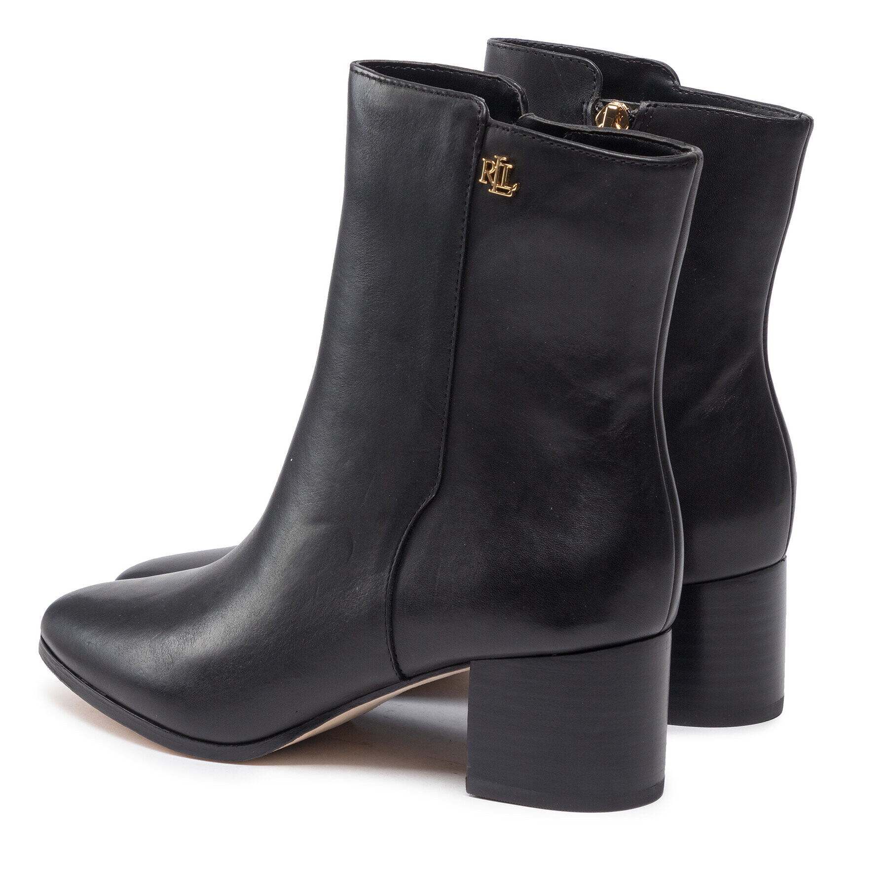 Lauren Ralph Lauren Botine Wendey 802871302001 Negru - Pled.ro