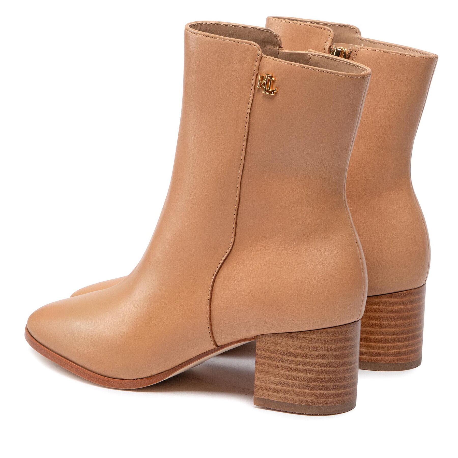 Lauren Ralph Lauren Botine Wendey 802871302003 Bej - Pled.ro