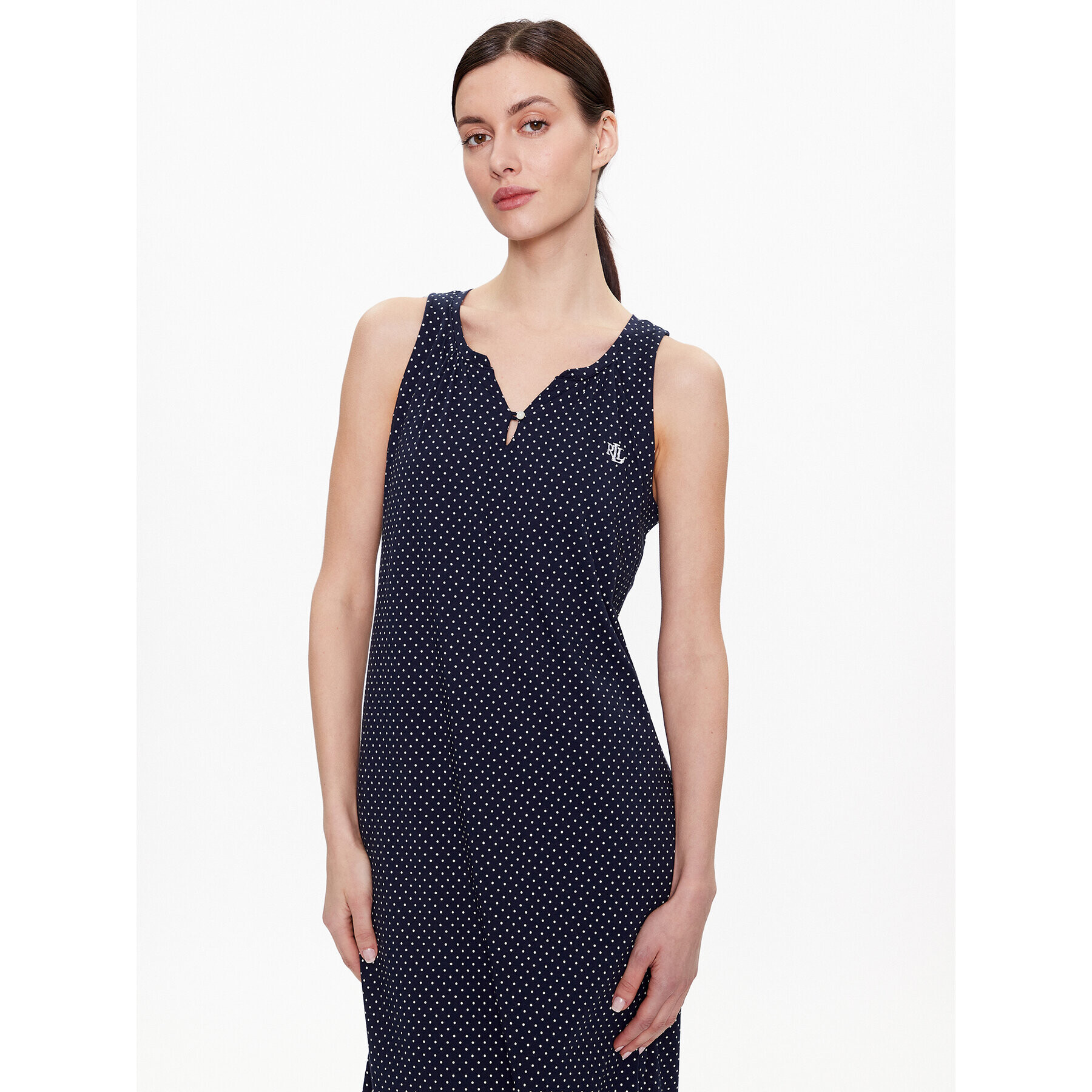 Lauren Ralph Lauren Cămașă de noapte I810702 Bleumarin Regular Fit - Pled.ro