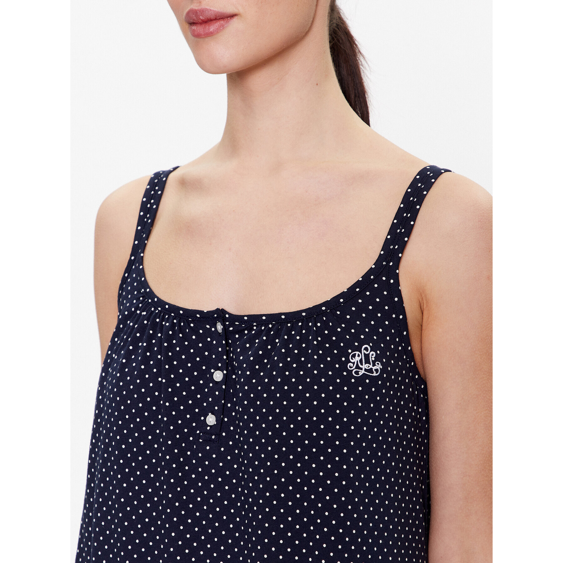 Lauren Ralph Lauren Cămașă de noapte I812702 Bleumarin Regular Fit - Pled.ro