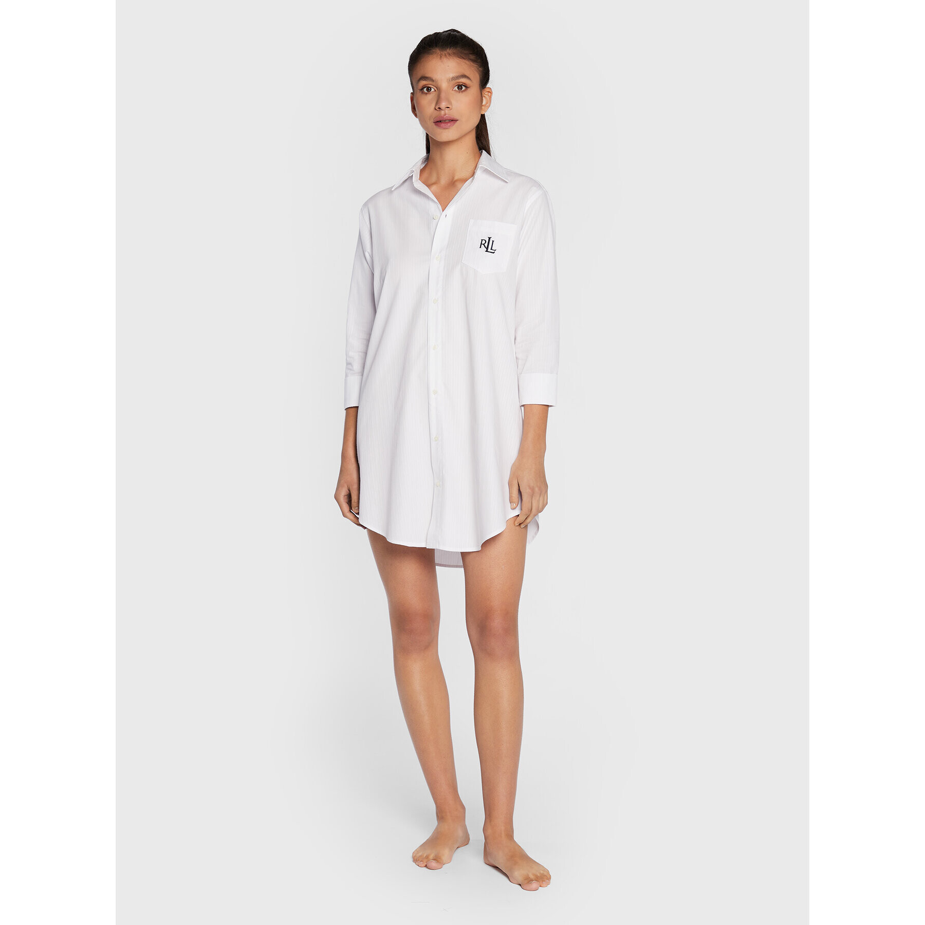 Lauren Ralph Lauren Cămașă de noapte I8131326 Alb Regular Fit - Pled.ro