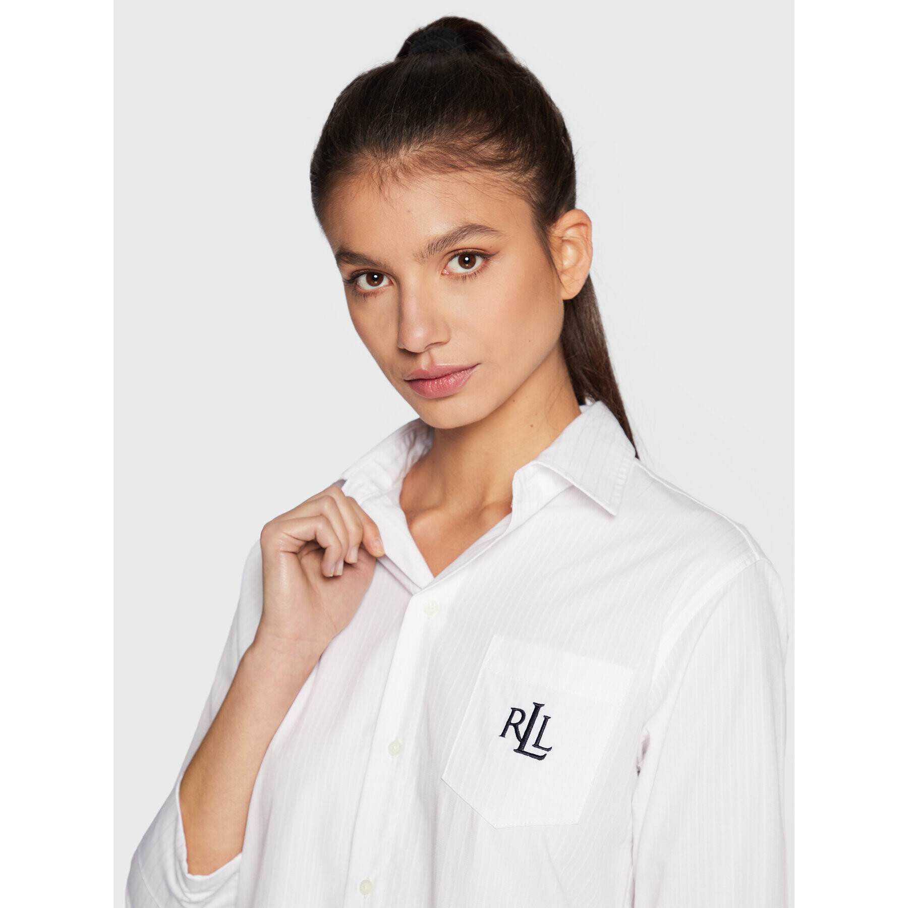 Lauren Ralph Lauren Cămașă de noapte I8131326 Alb Regular Fit - Pled.ro