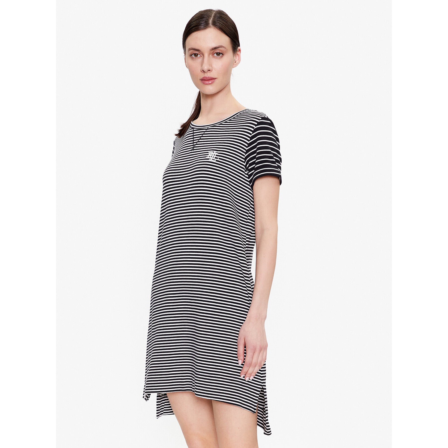 Lauren Ralph Lauren Cămașă de noapte ILN22232 Negru Regular Fit - Pled.ro