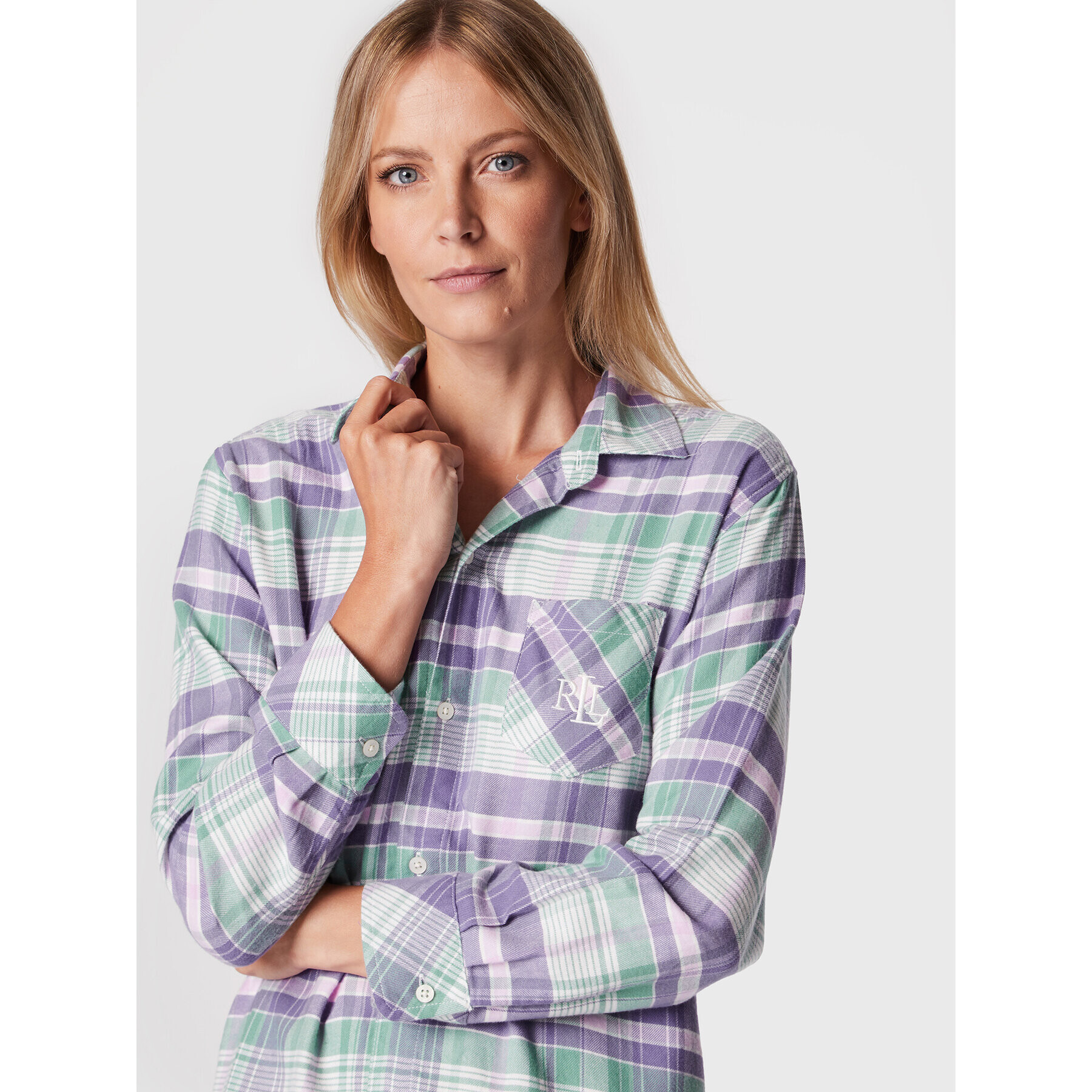 Lauren Ralph Lauren Cămașă de noapte ILN32195 Colorat Regular Fit - Pled.ro