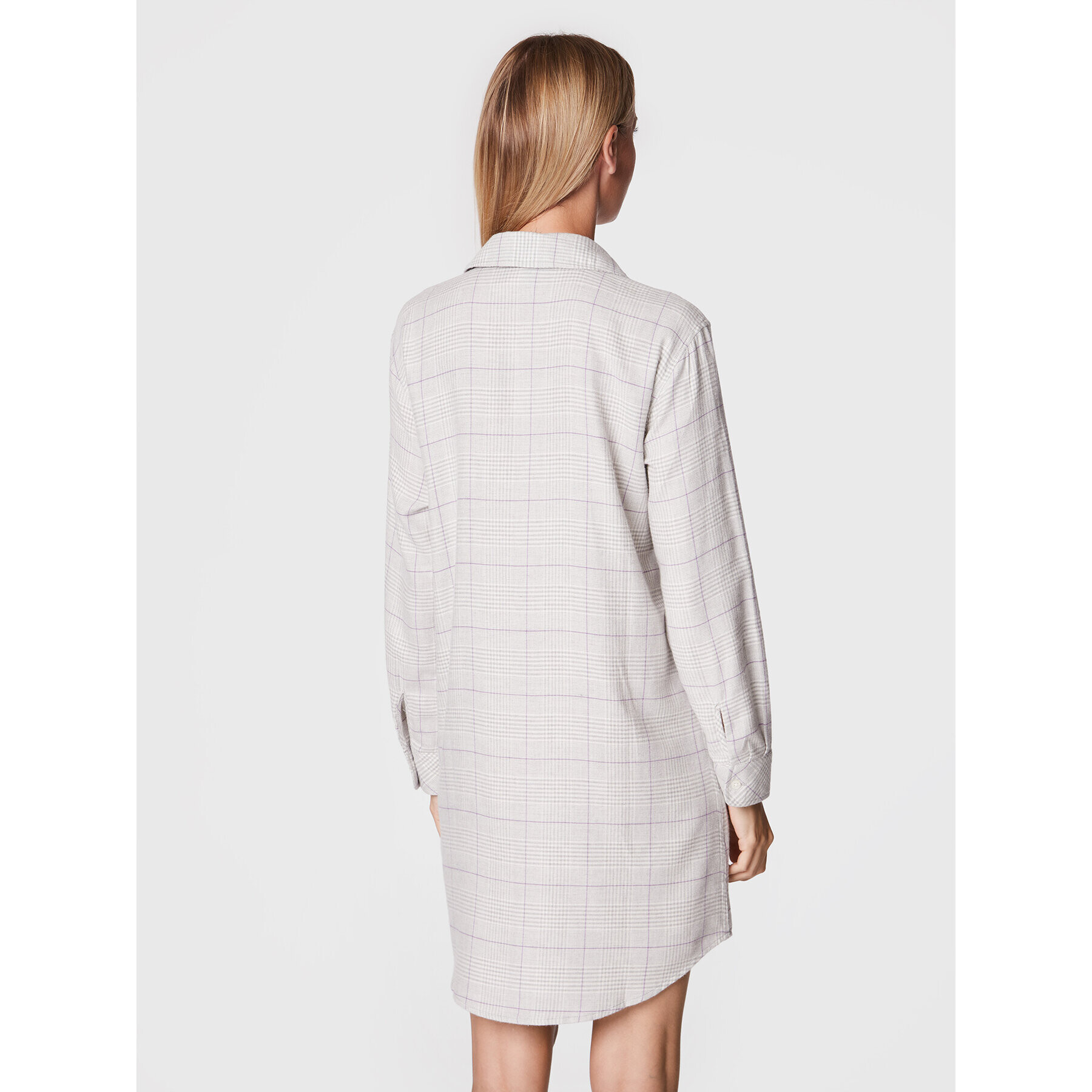 Lauren Ralph Lauren Cămașă de noapte ILN32195 Gri Regular Fit - Pled.ro