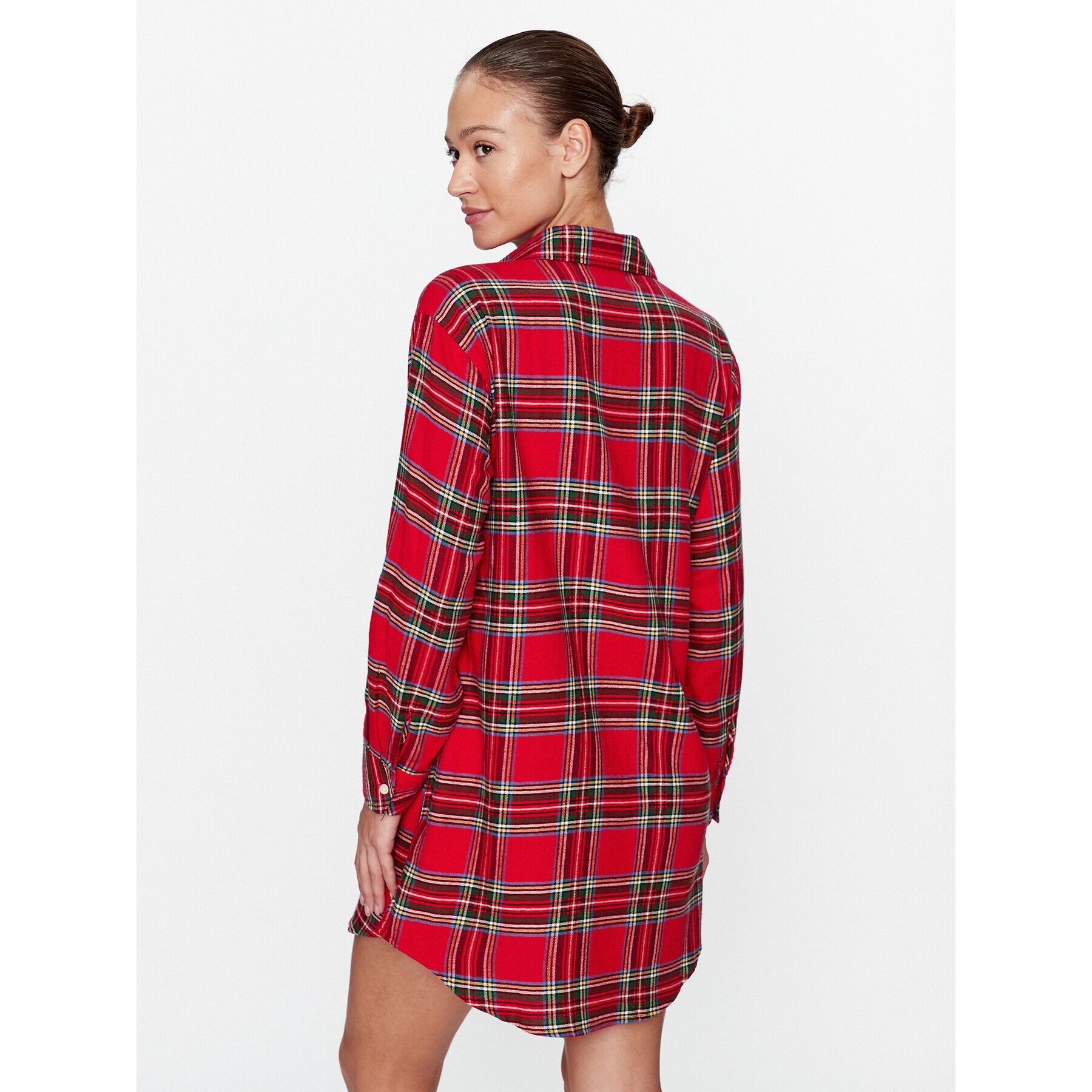 Lauren Ralph Lauren Cămașă de noapte ILN32281 Roșu Regular Fit - Pled.ro