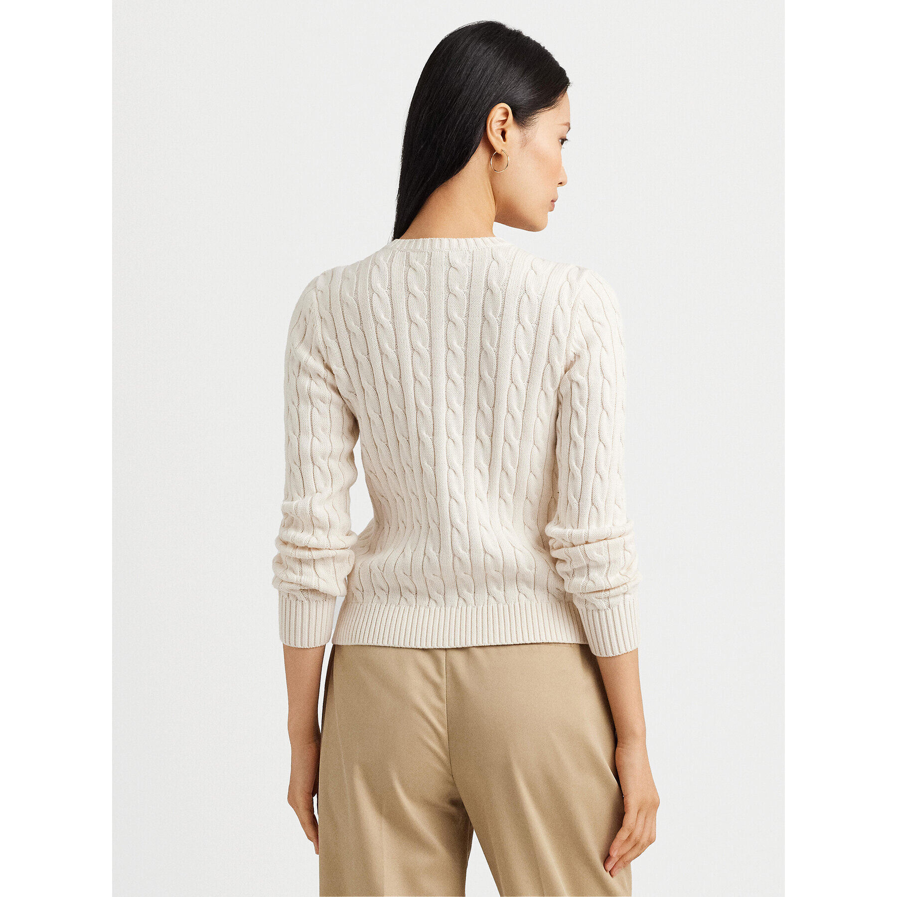 Lauren Ralph Lauren Cardigan 200932225001 Écru Slim Fit - Pled.ro