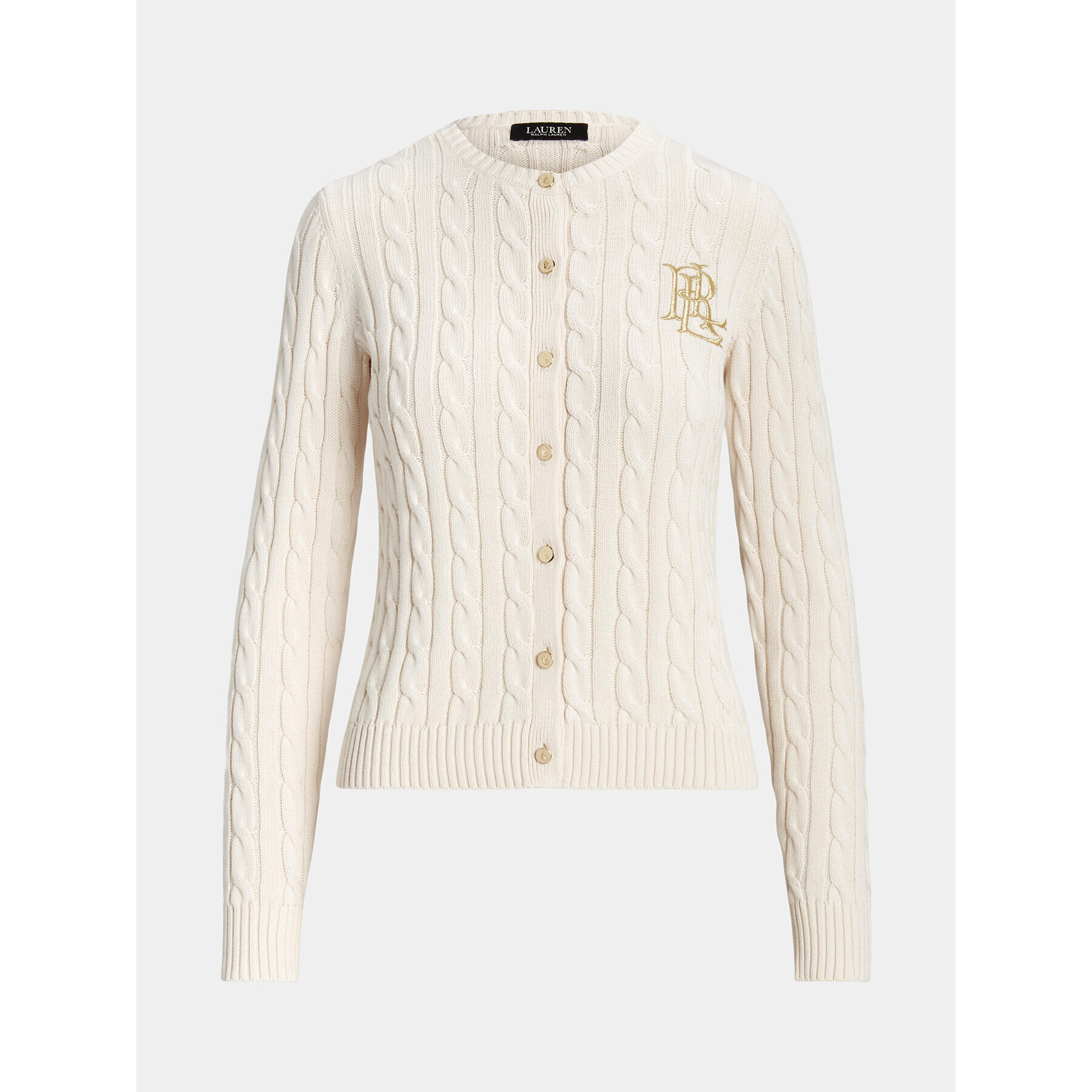 Lauren Ralph Lauren Cardigan 200932225001 Écru Slim Fit - Pled.ro