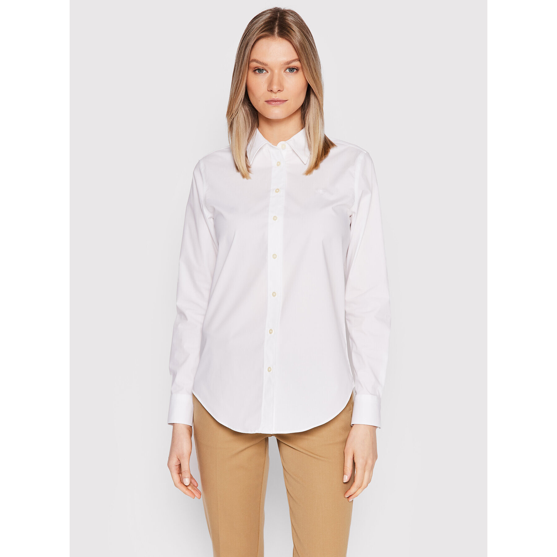 Lauren Ralph Lauren Cămașă 200862114001 Alb Classic Fit - Pled.ro