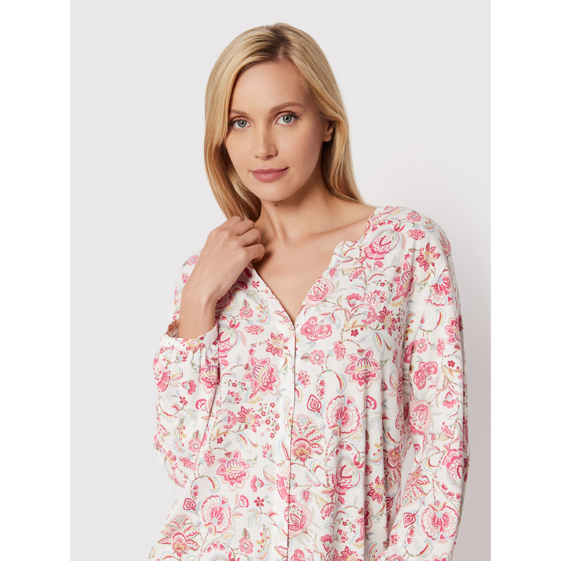 Lauren Ralph Lauren Cămașă de noapte ILN32187 Colorat Regular Fit - Pled.ro