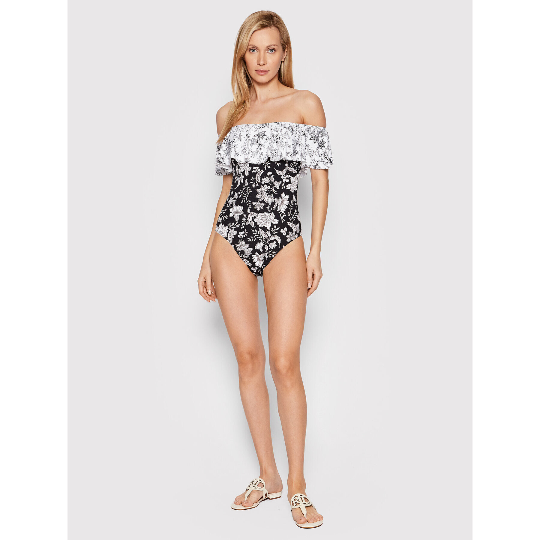 Lauren Ralph Lauren Costum de baie 20255019 Negru - Pled.ro