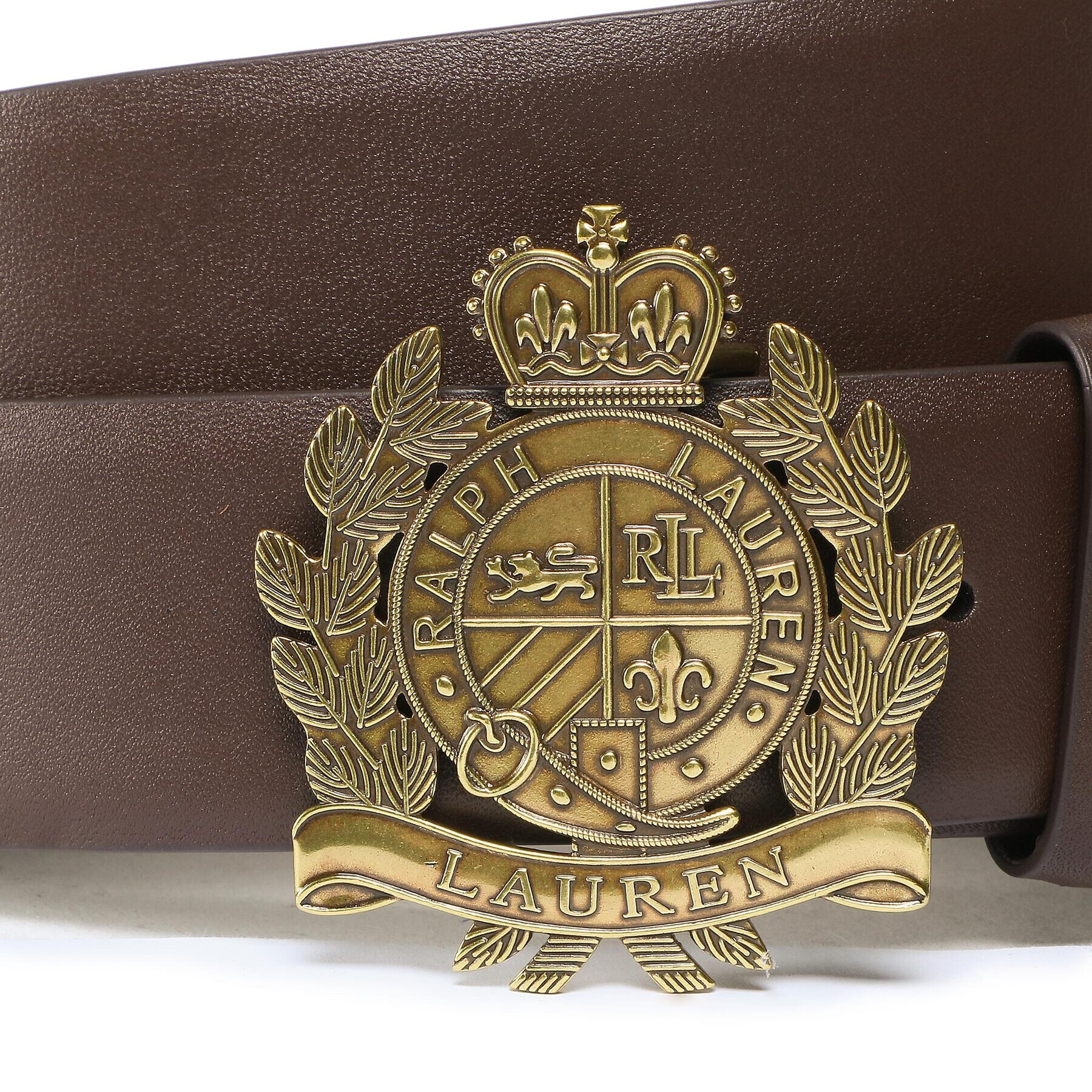 Lauren Ralph Lauren Curea de Damă Crest Belt 412883719001 Maro - Pled.ro