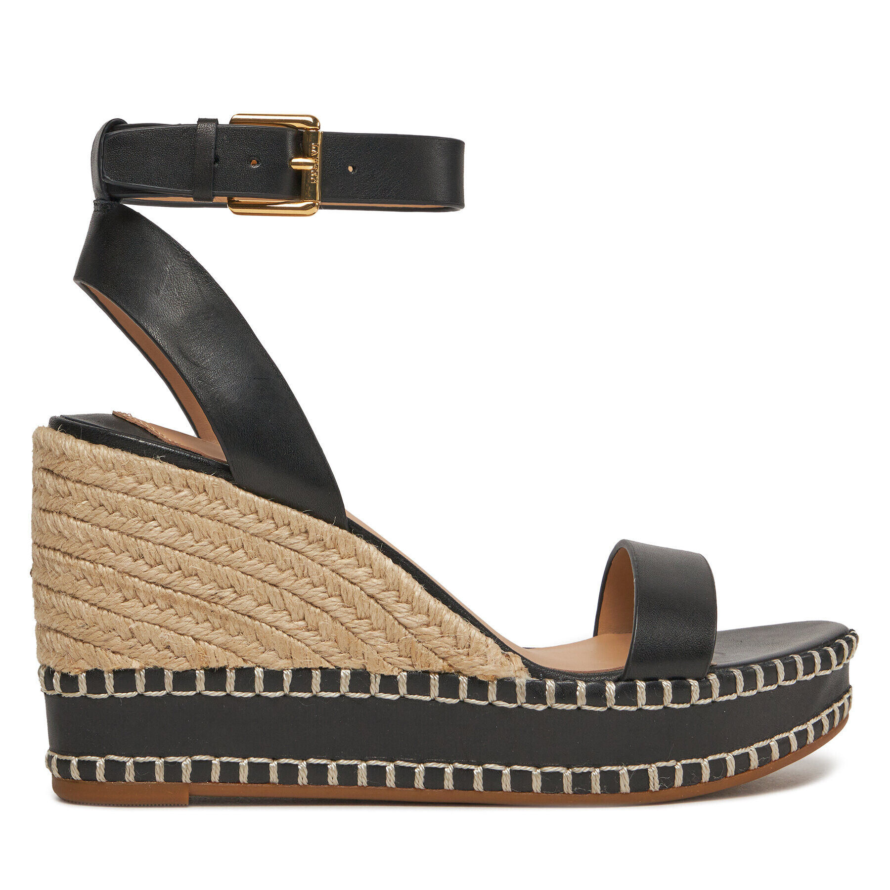 Lauren Ralph Lauren Espadrile 802940573001 Negru - Pled.ro