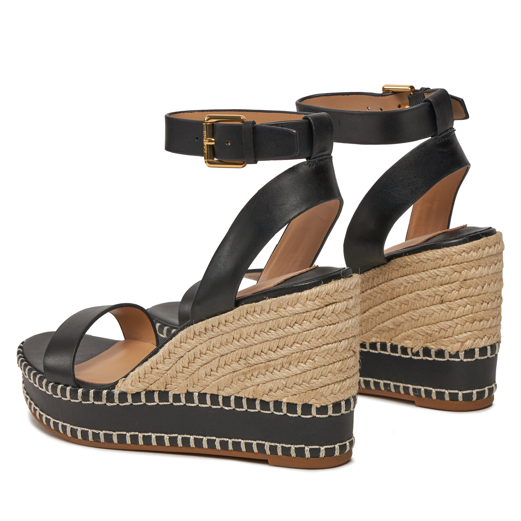 Lauren Ralph Lauren Espadrile 802940573001 Negru - Pled.ro