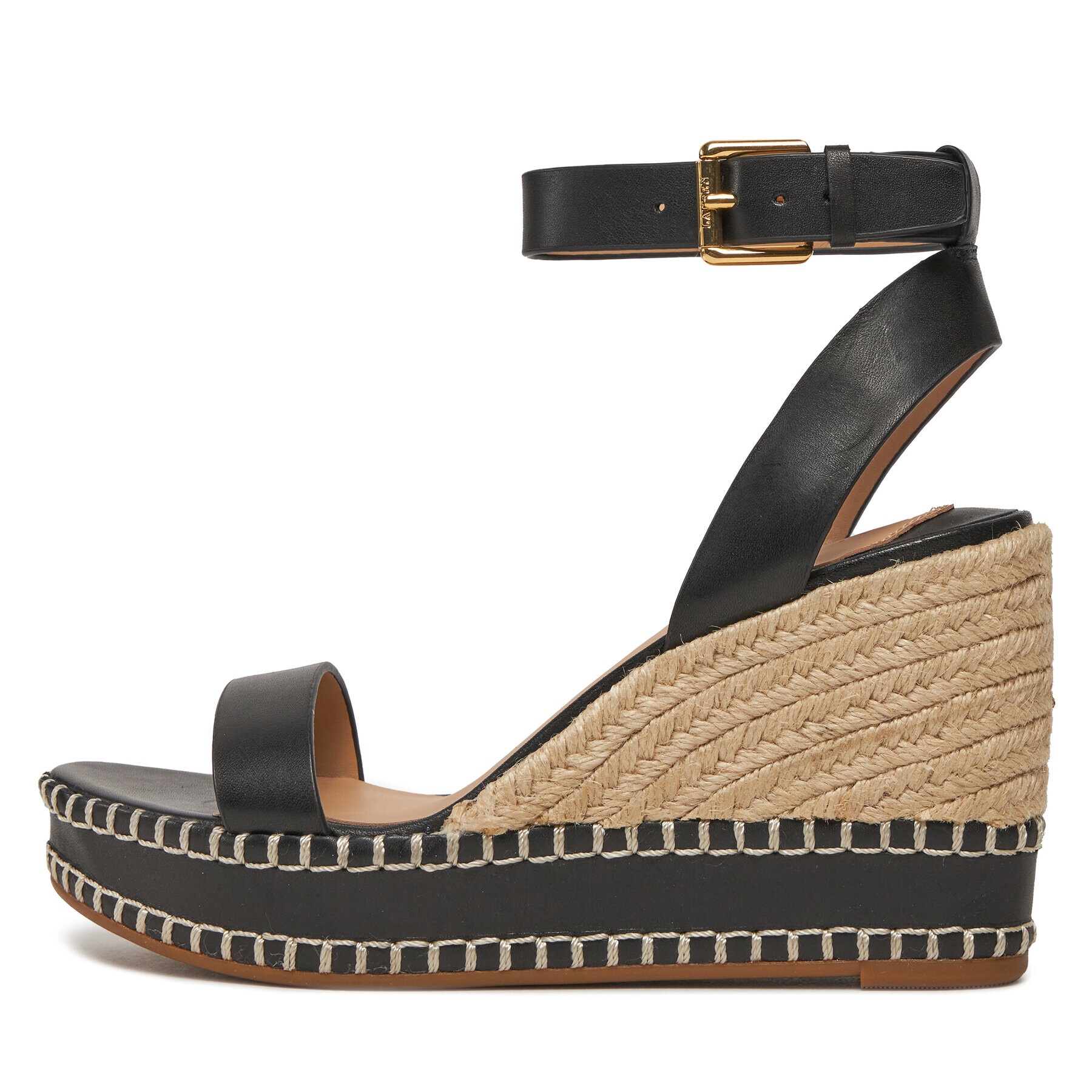 Lauren Ralph Lauren Espadrile 802940573001 Negru - Pled.ro