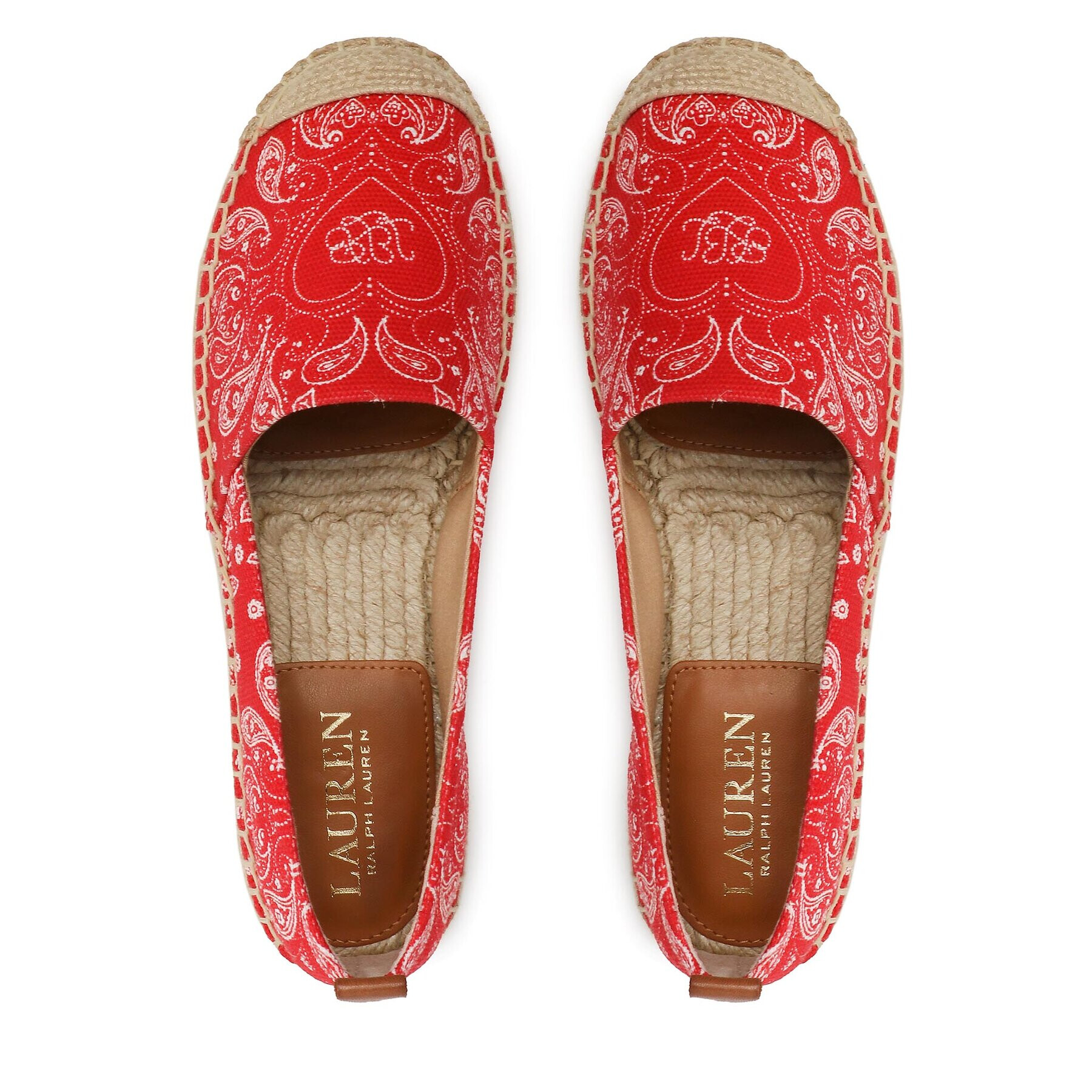 Lauren Ralph Lauren Espadrile Cameryn III 802891444001 Roșu - Pled.ro