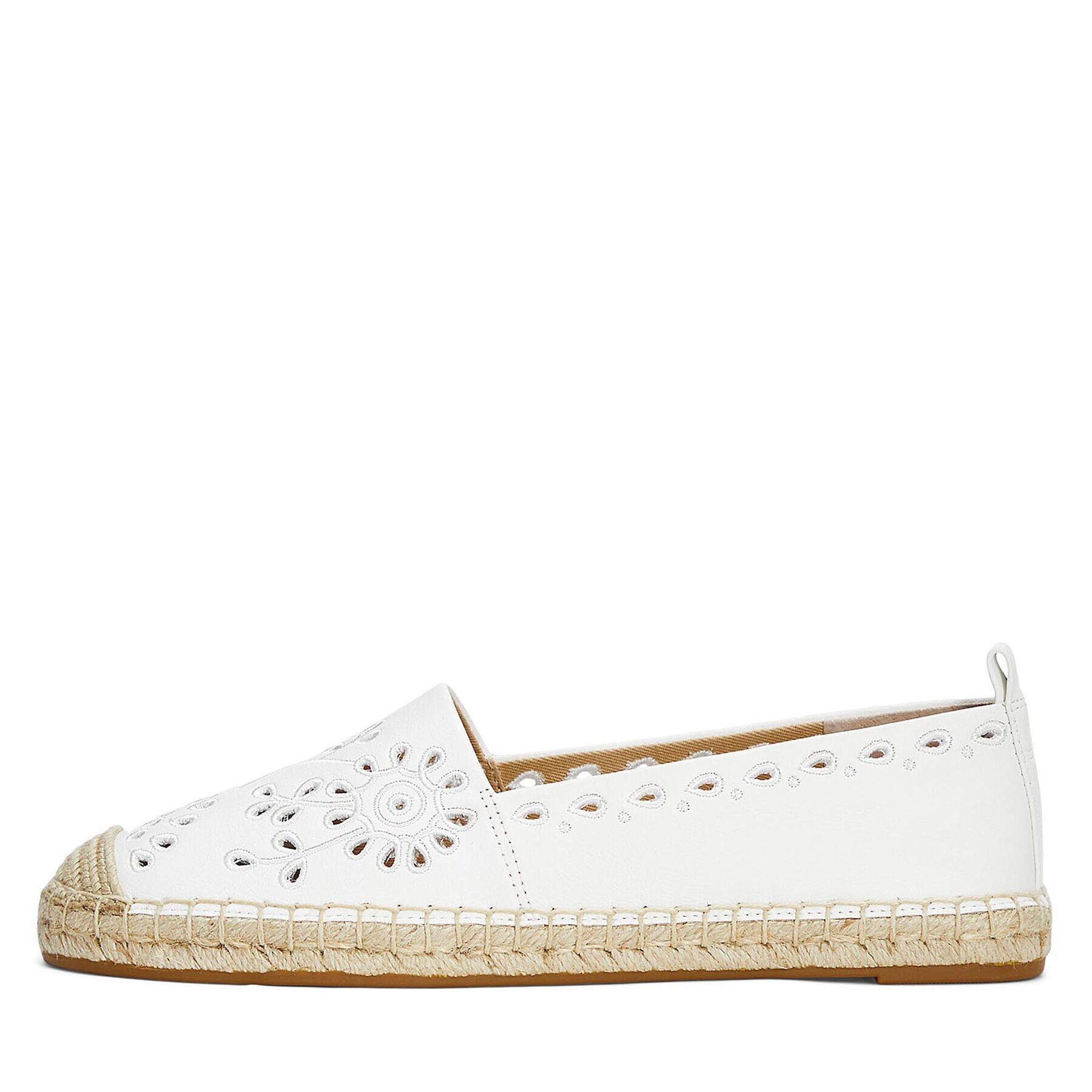 Lauren Ralph Lauren Espadrile Espadrilles 802904429001 Alb - Pled.ro