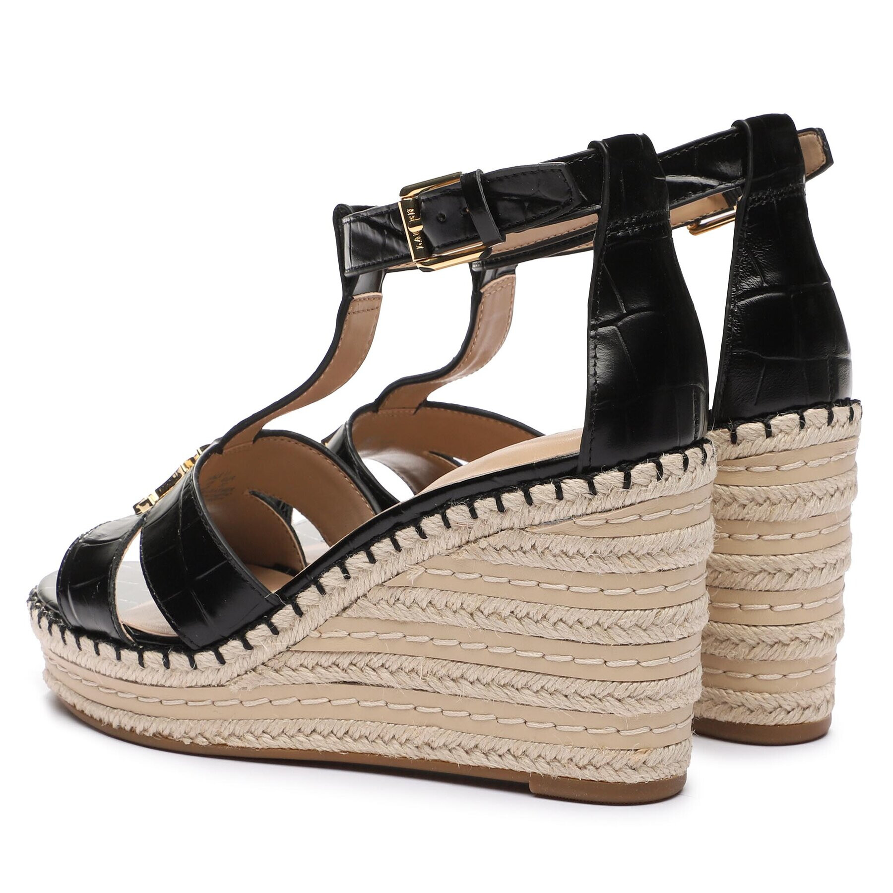 Lauren Ralph Lauren Espadrile Hale Ii 802901589006 Negru - Pled.ro