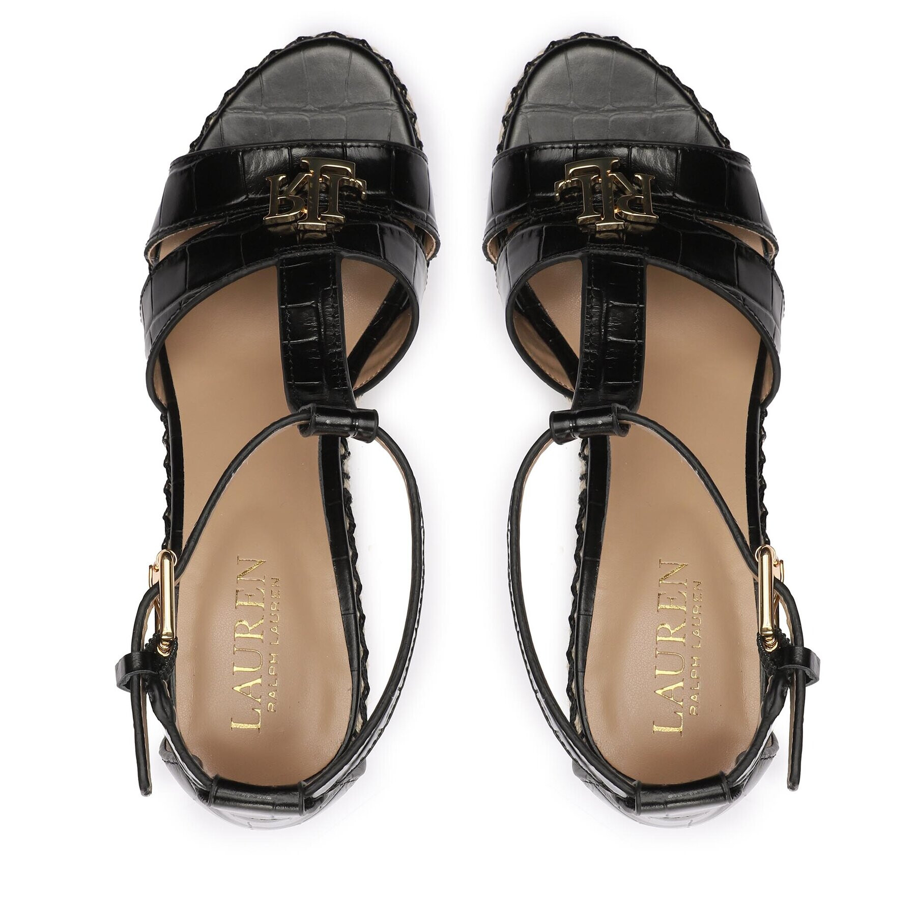 Lauren Ralph Lauren Espadrile Hale Ii 802901589006 Negru - Pled.ro