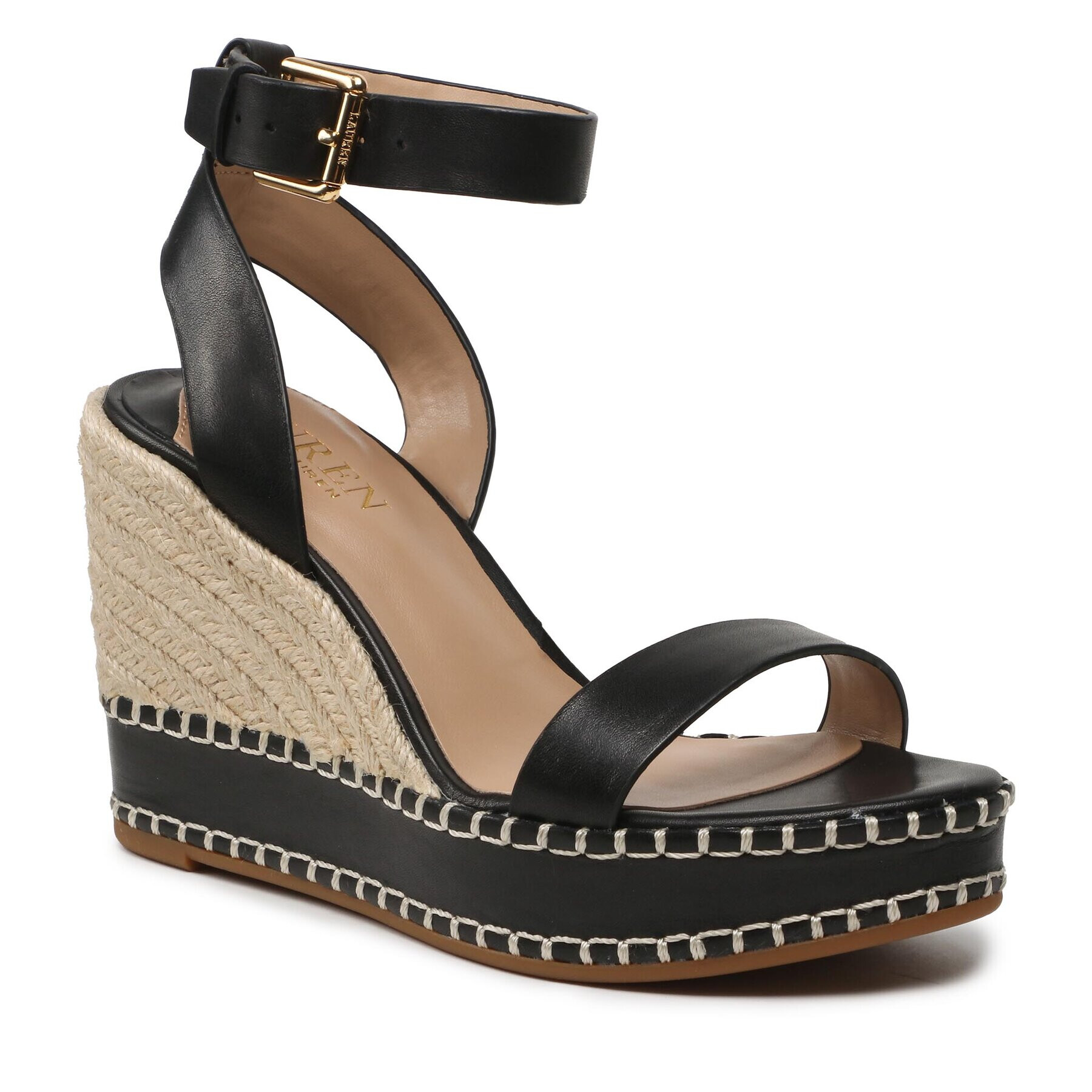 Lauren Ralph Lauren Espadrile Hilarie 802884124001 Negru - Pled.ro