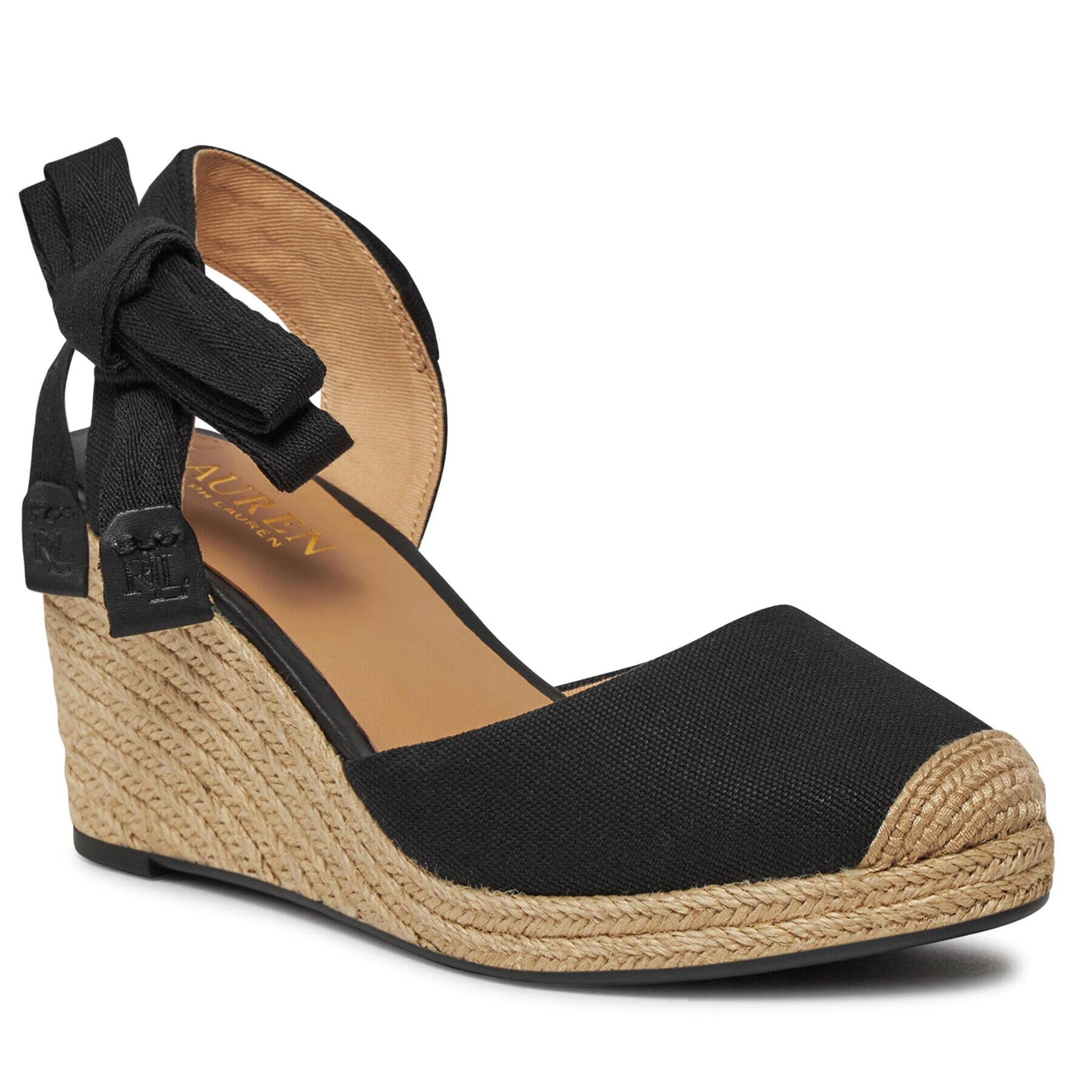 Lauren Ralph Lauren Espadrile Paislee 802925337001 Negru - Pled.ro