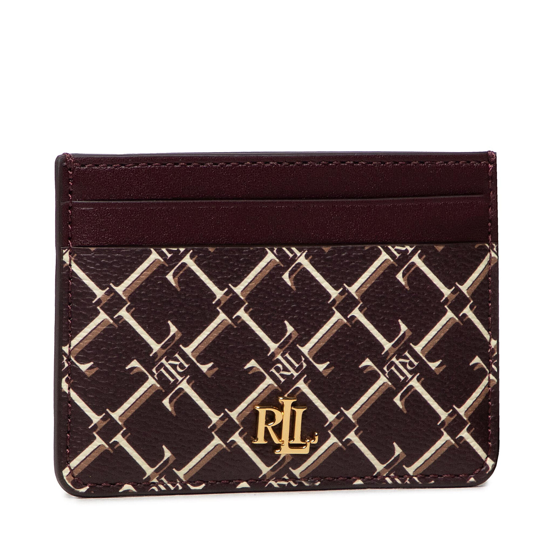 Lauren Ralph Lauren Etui pentru carduri Slim Card 432844387001 Vișiniu - Pled.ro