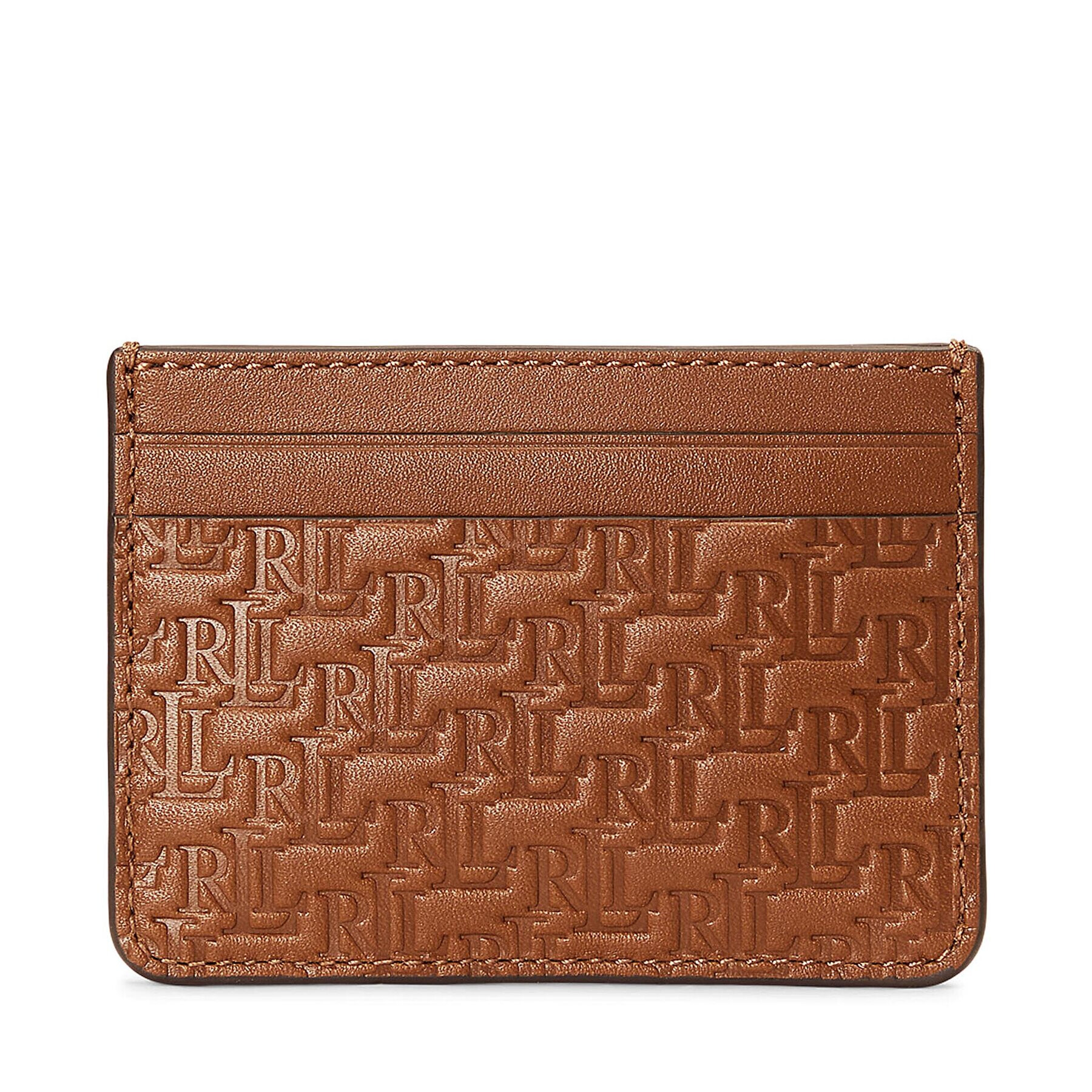 Lauren Ralph Lauren Etui pentru carduri Slim Card 432883650007 Maro - Pled.ro