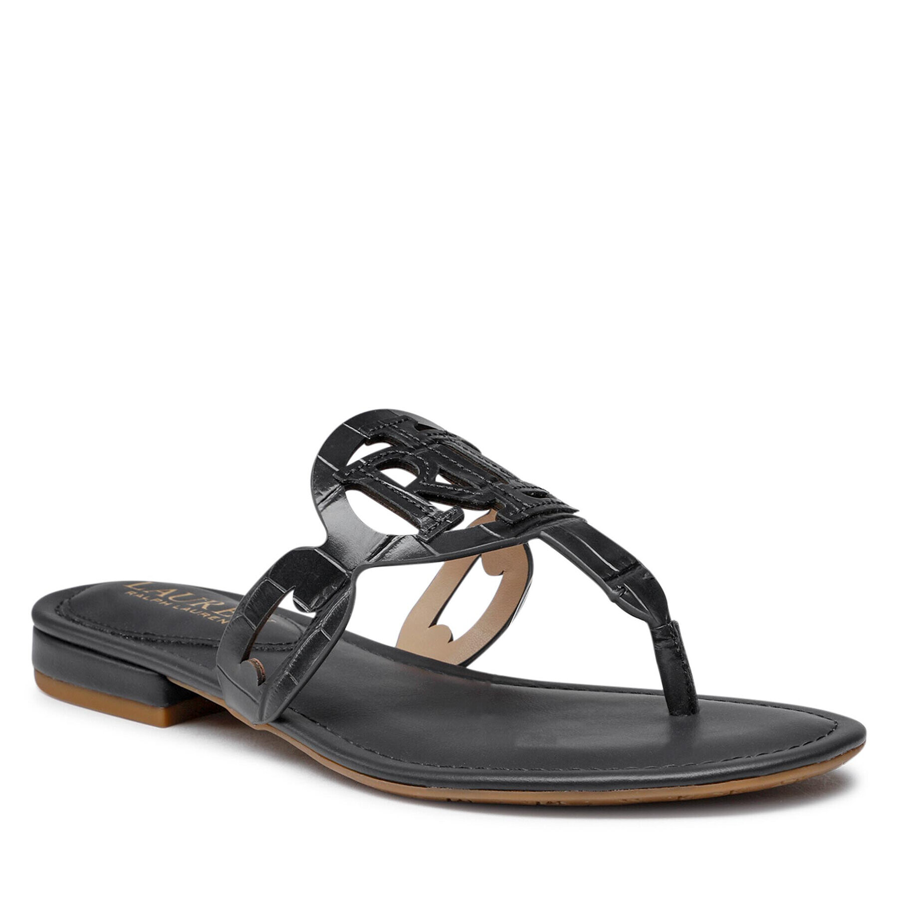 Lauren Ralph Lauren Flip flop Audrie 802824707006 Negru - Pled.ro