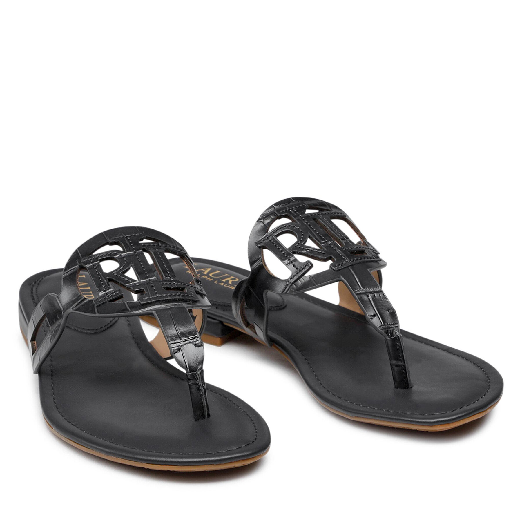 Lauren Ralph Lauren Flip flop Audrie 802824707006 Negru - Pled.ro