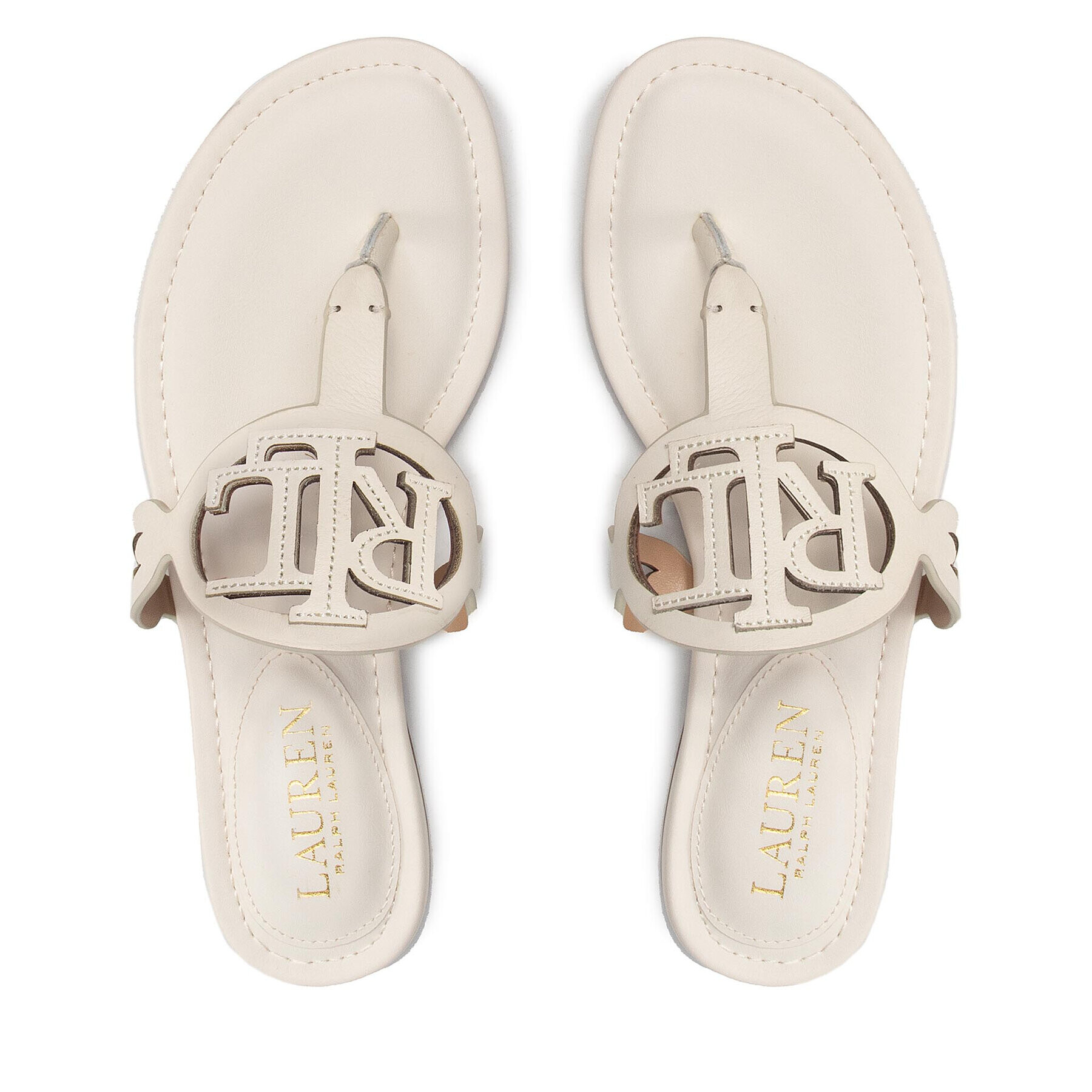 Lauren Ralph Lauren Flip flop Audrie 802838710004 Bej - Pled.ro