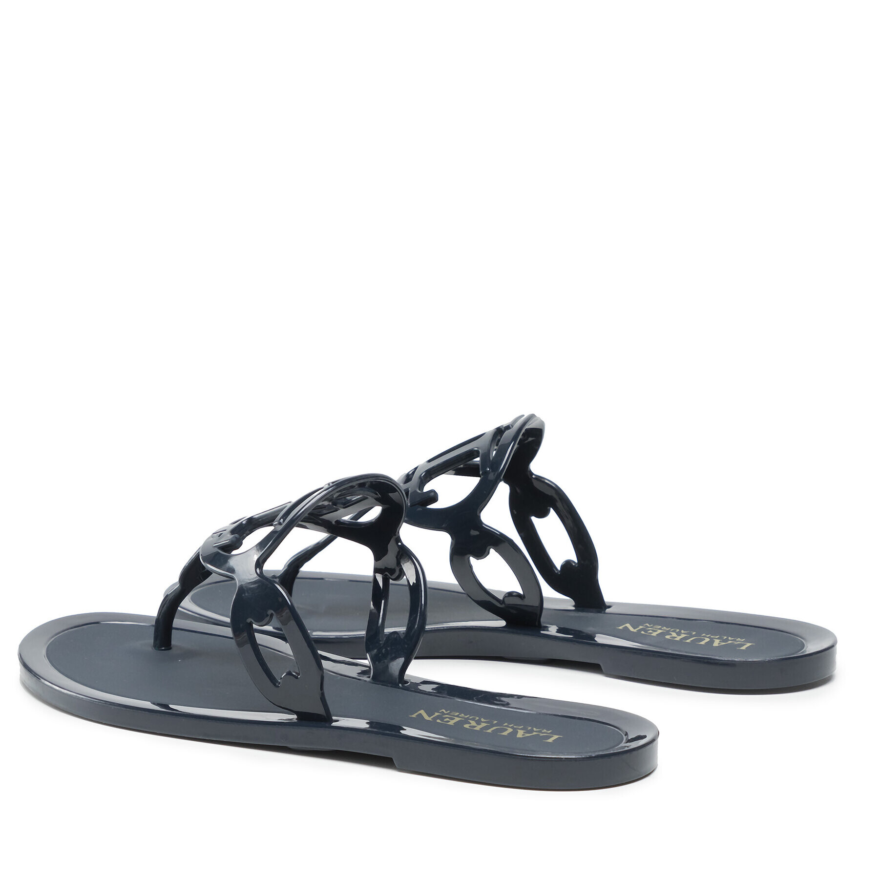 Lauren Ralph Lauren Flip flop Audrie Jelly 802860803002 Bleumarin - Pled.ro