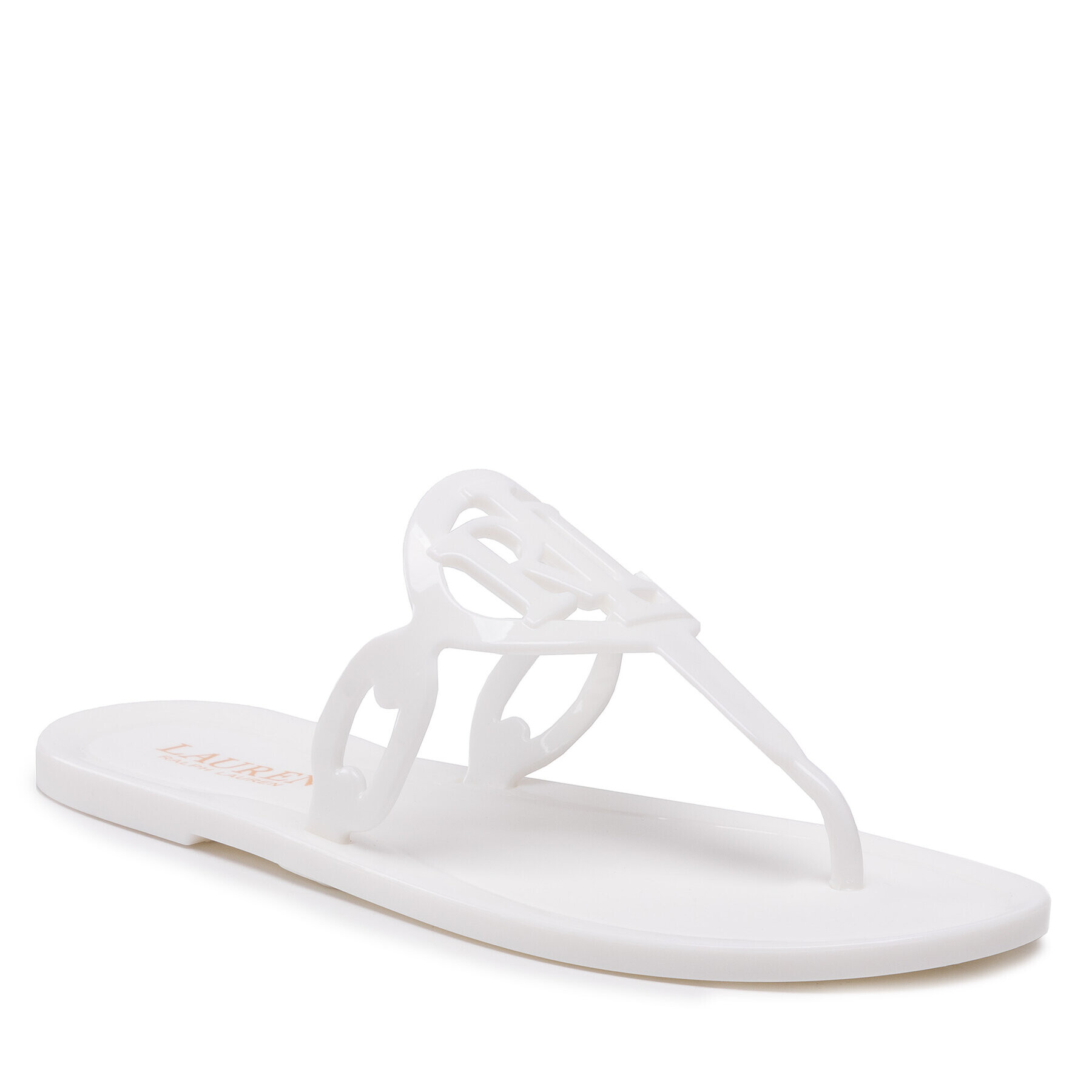 Lauren Ralph Lauren Flip flop Audrie Jelly 802860803003 Alb - Pled.ro