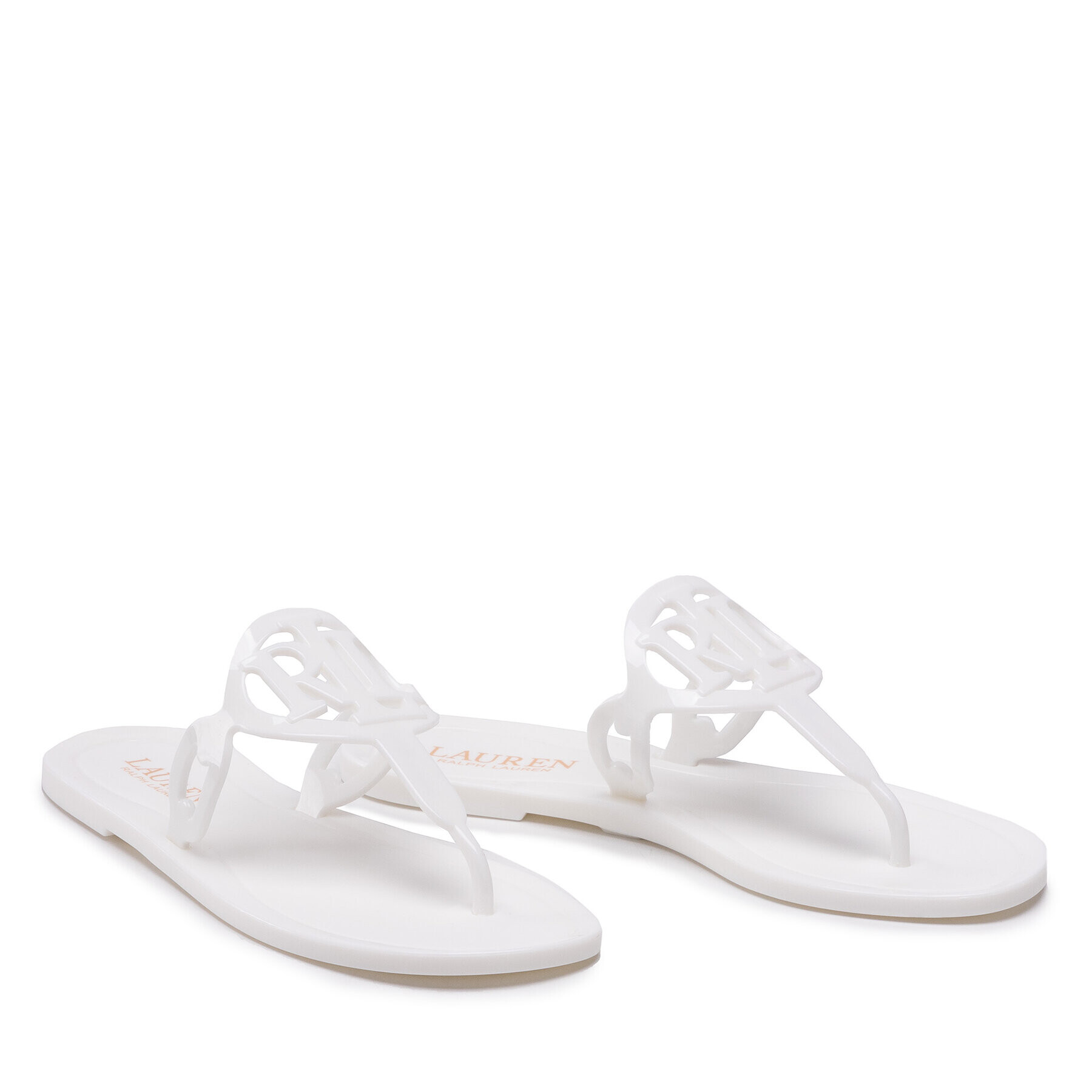 Lauren Ralph Lauren Flip flop Audrie Jelly 802860803003 Alb - Pled.ro