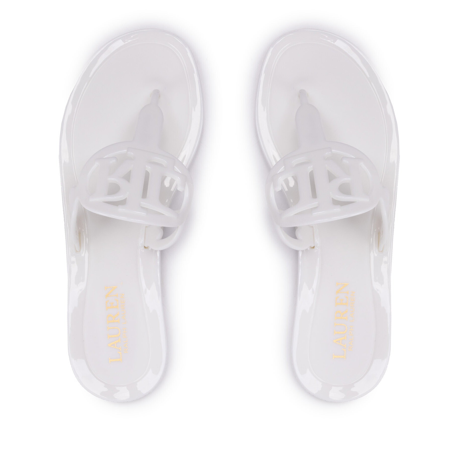 Lauren Ralph Lauren Flip flop Audrie Jelly 802860803003 Alb - Pled.ro