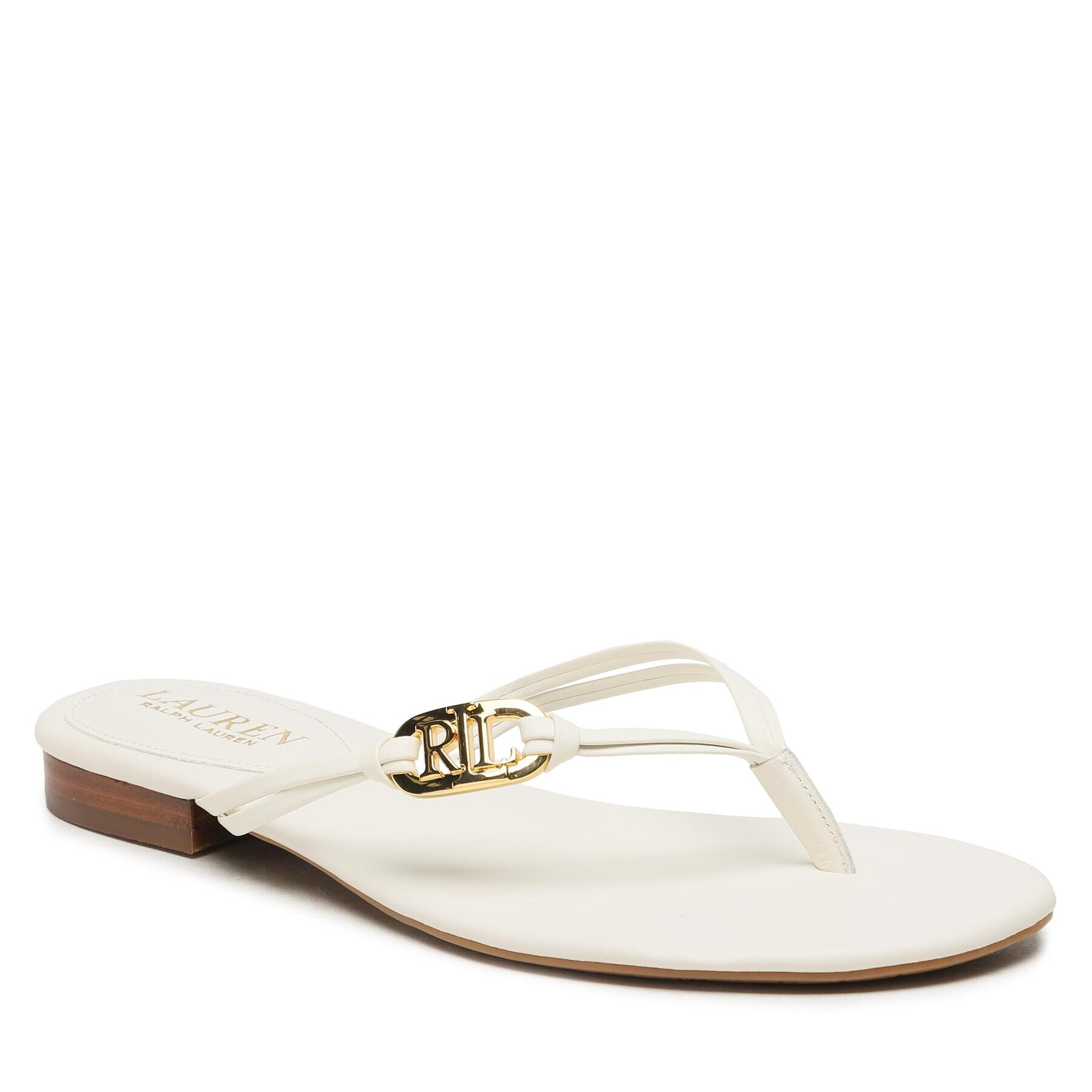 Lauren Ralph Lauren Flip flop Emalia 802896830004 Écru - Pled.ro