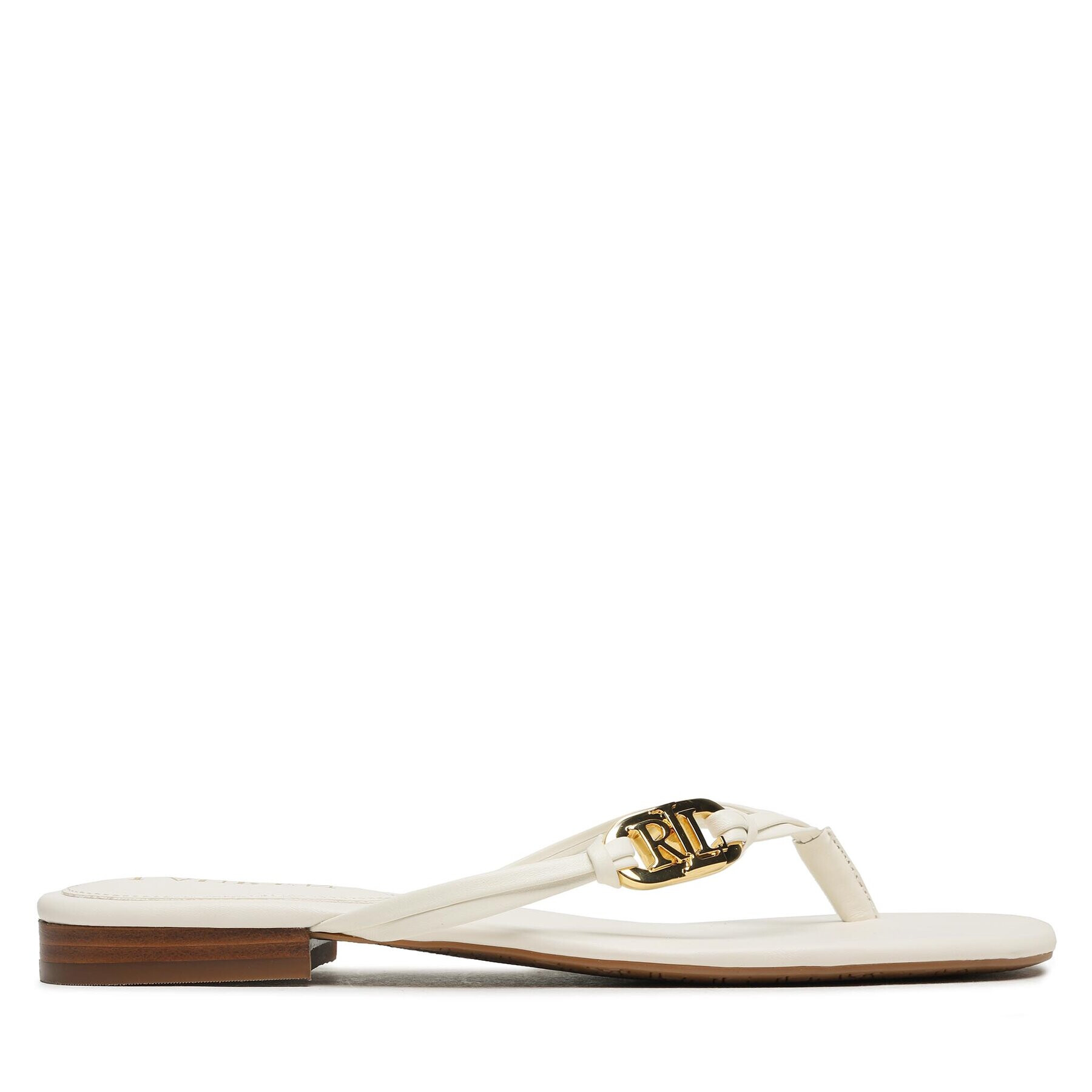 Lauren Ralph Lauren Flip flop Emalia 802896830004 Écru - Pled.ro