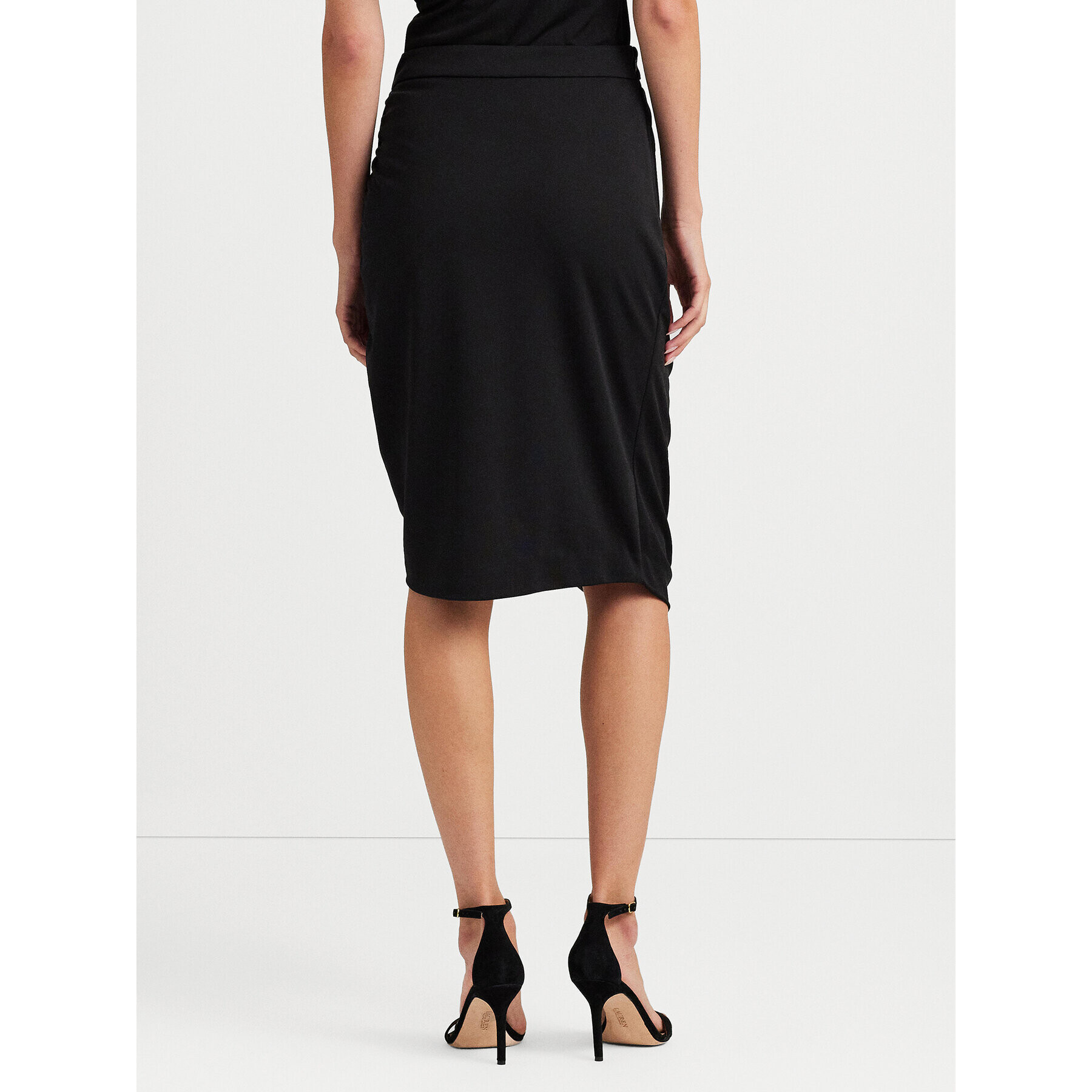 Lauren Ralph Lauren Fustă midi 200925754001 Negru Regular Fit - Pled.ro