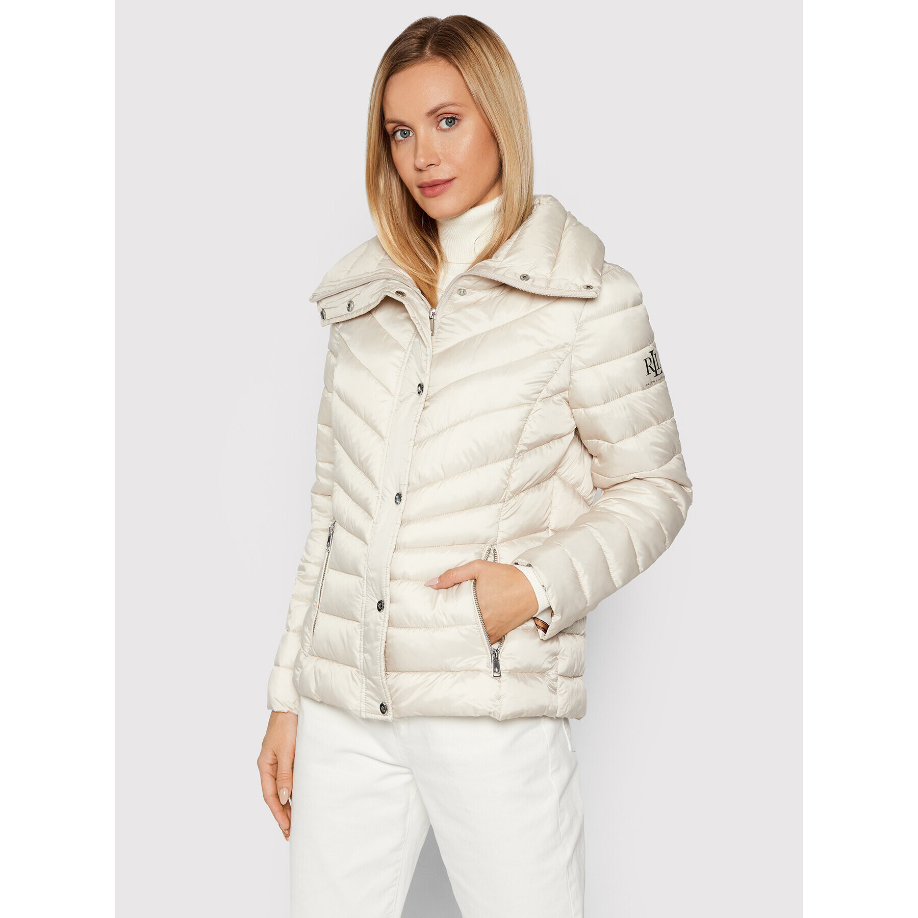 Lauren Ralph Lauren Geacă din puf 297853854001 Bej Regular Fit - Pled.ro